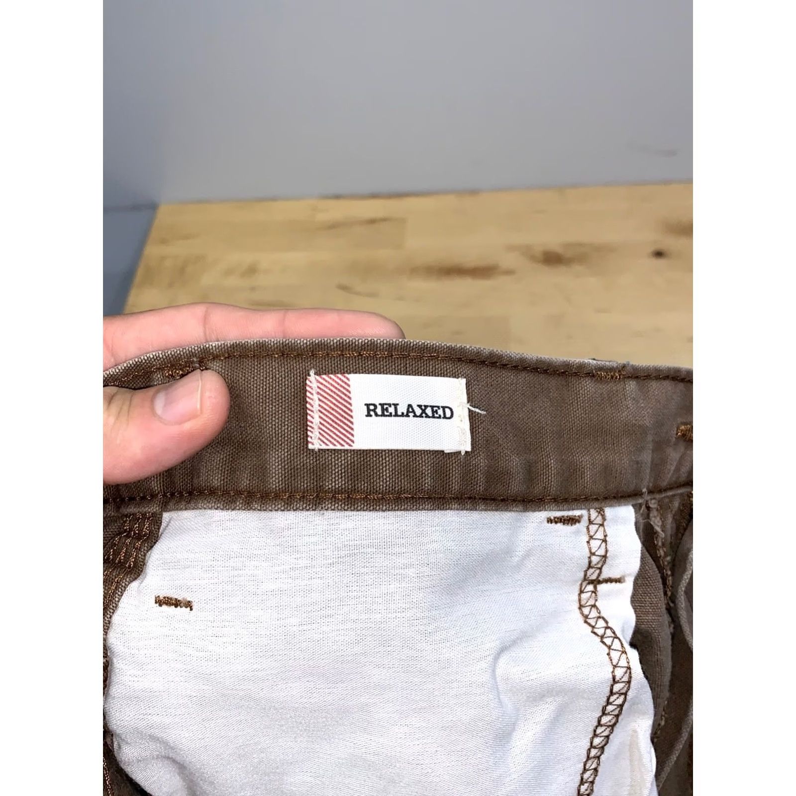 Dickies Dickies Relaxed Fit Cut Off Shorts Men 34x9 Brown Carpenter Utility 13264 Size US 34 / EU 50 - 2 Thumbnail