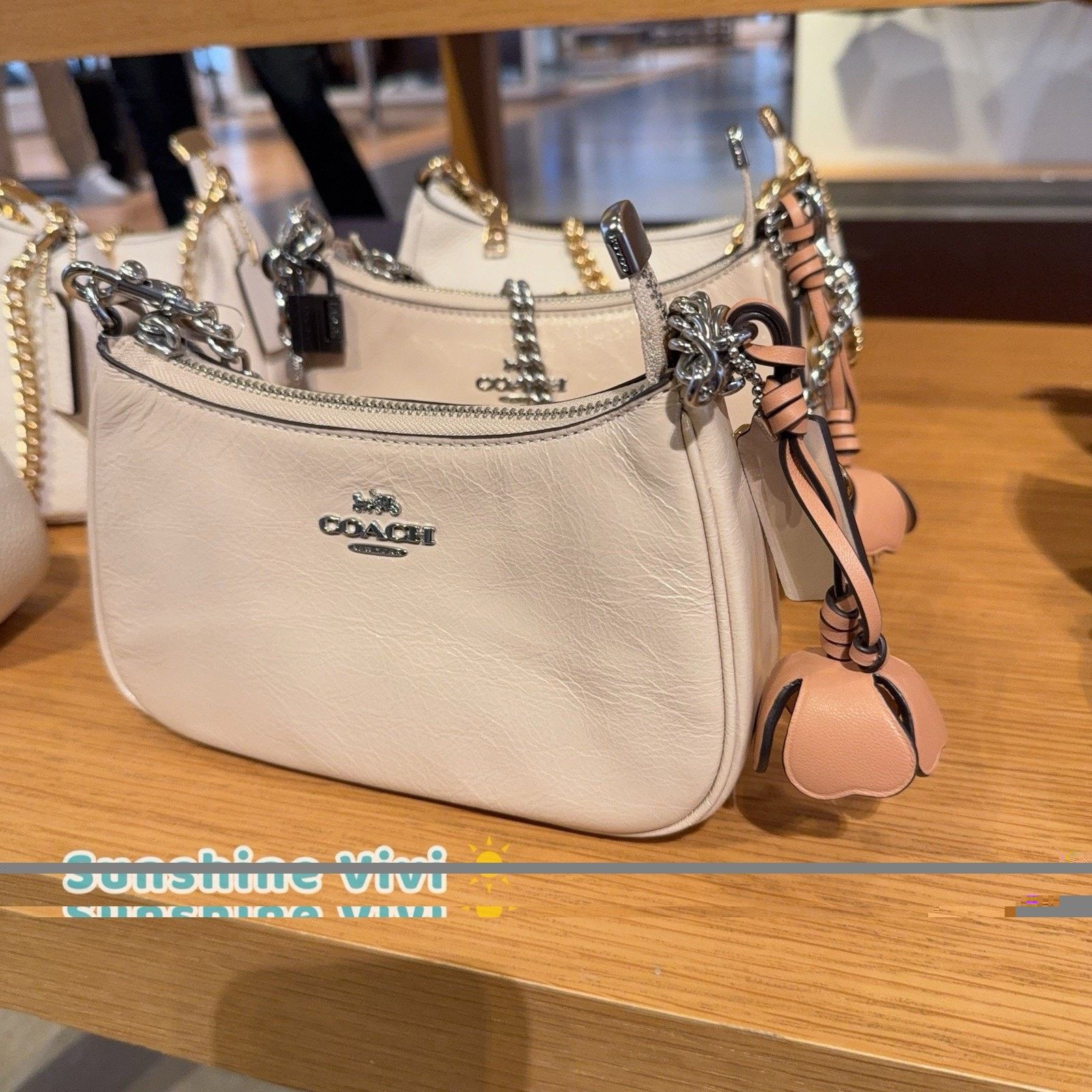 Coach NWT Coach Teri Mini Crossbody Bag Charms Silver/Ivory CDW67 Size ONE SIZE - 2 Thumbnail