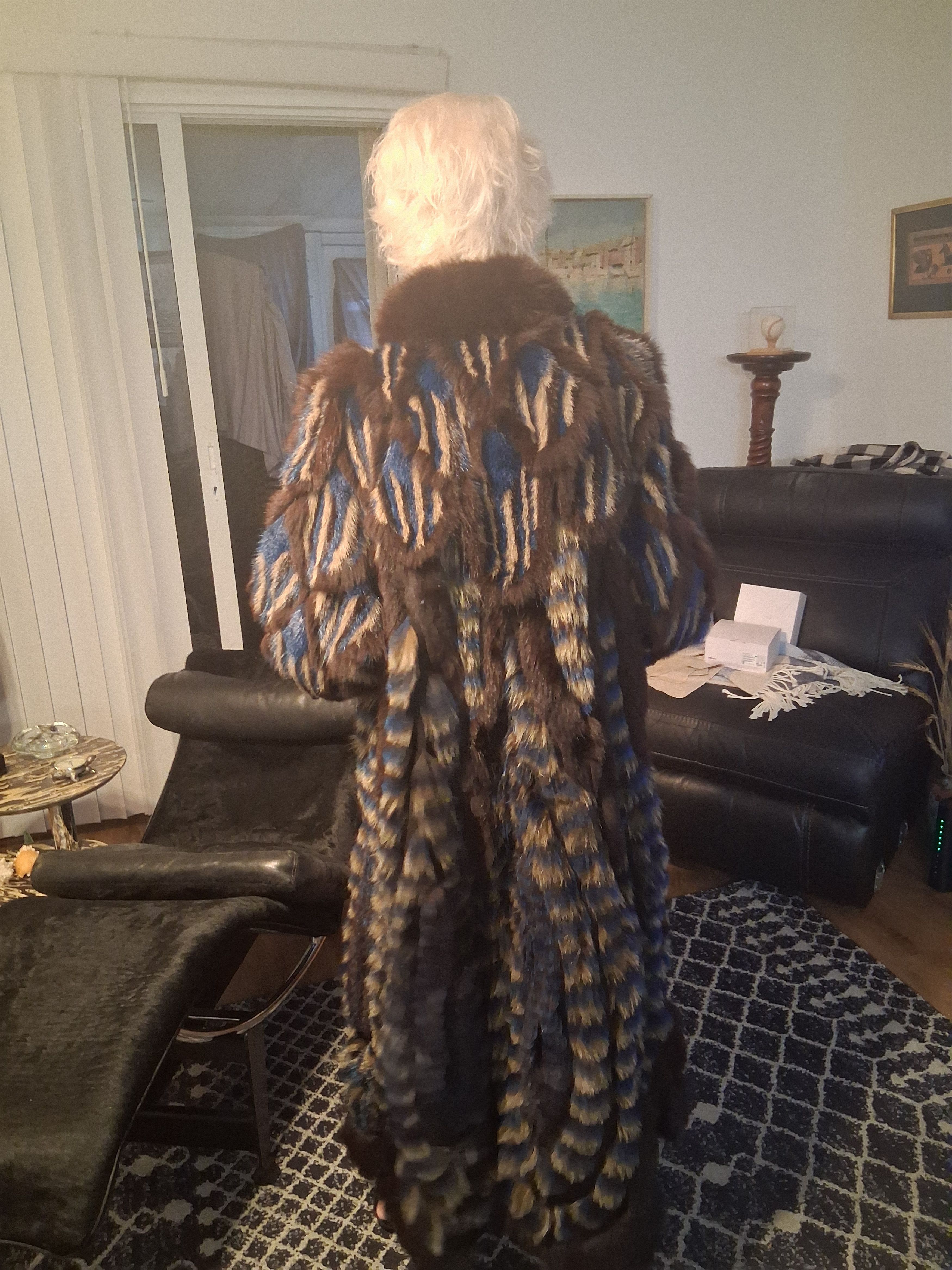 Other 1970s Grunstein Couture Mink & Raccoon Coat (70s, Finland) Size M / US 6-8 / IT 42-44 - 2 Thumbnail