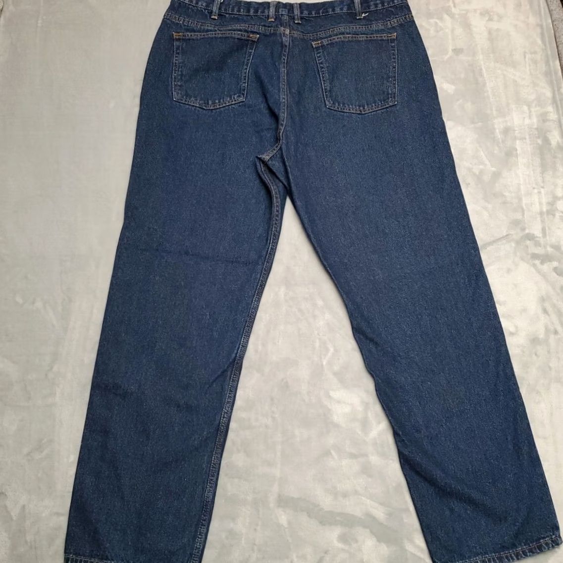 Vintage Rustler Red Head Jeans 44x34 Blue Denim 100% Cotton Outdoor Classic Casual Mens Jeans Straight Belt Loops 5-Pocket Denim Blue Size US 44 / EU 60 - 7 Thumbnail