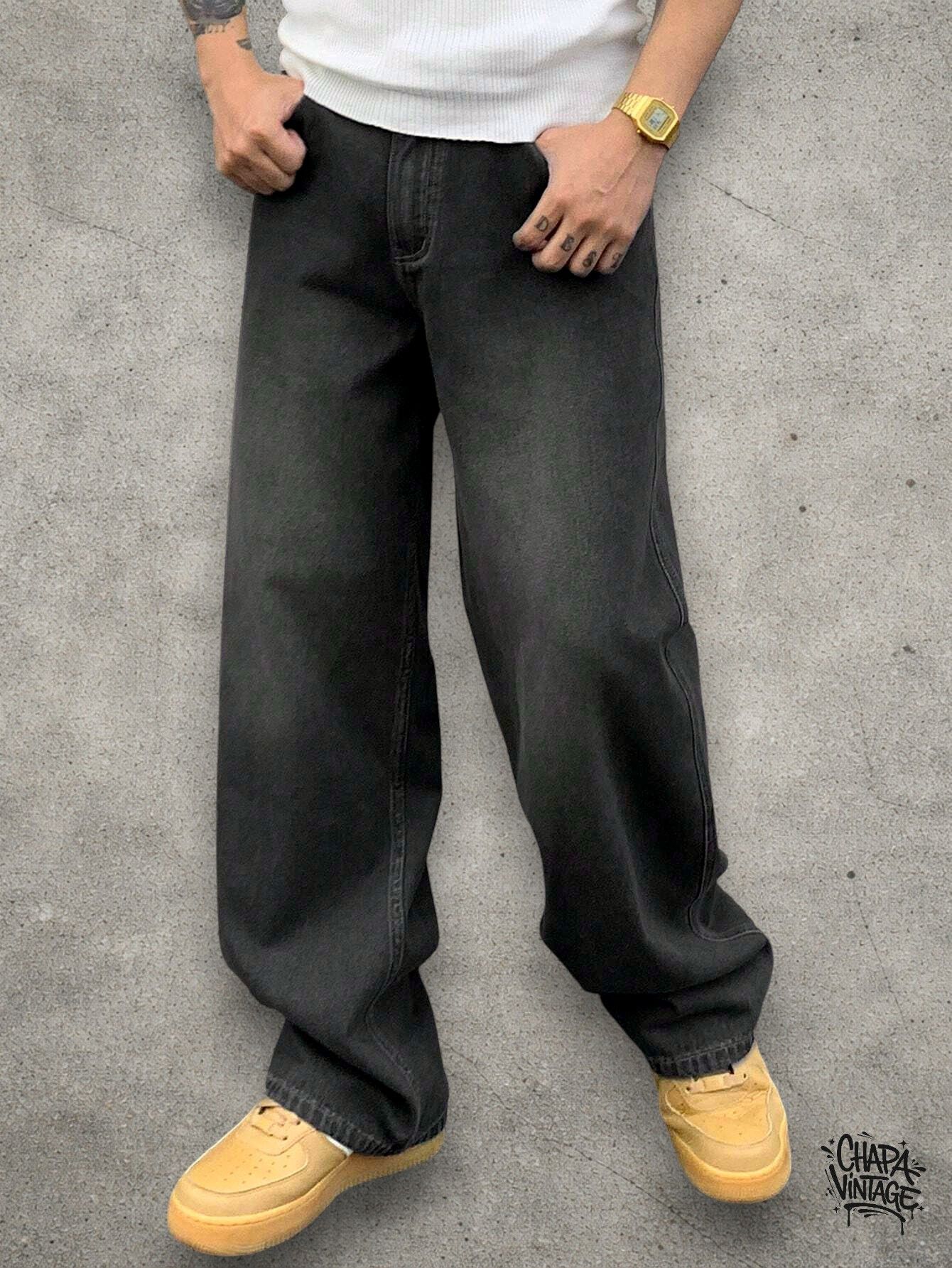 Vintage Washed gray jeans Size US 32 / EU 48 - 1 Thumbnail