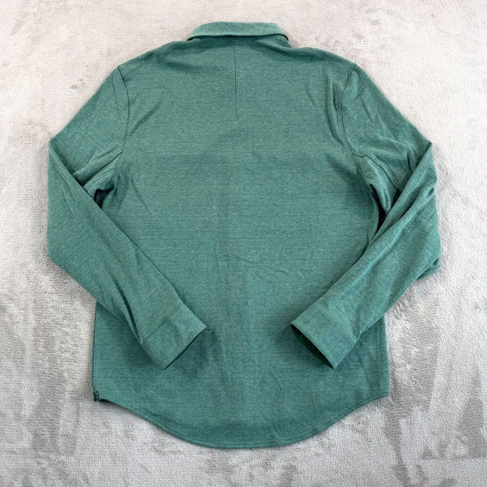 Lululemon Lululemon Button-Up Overshirt Men Small Green Plaid Knit Stretch Snap Collared Pocketed Vintage: No Relaxed Fit NWT Size US S / EU 44-46 / 1 - 6 Thumbnail