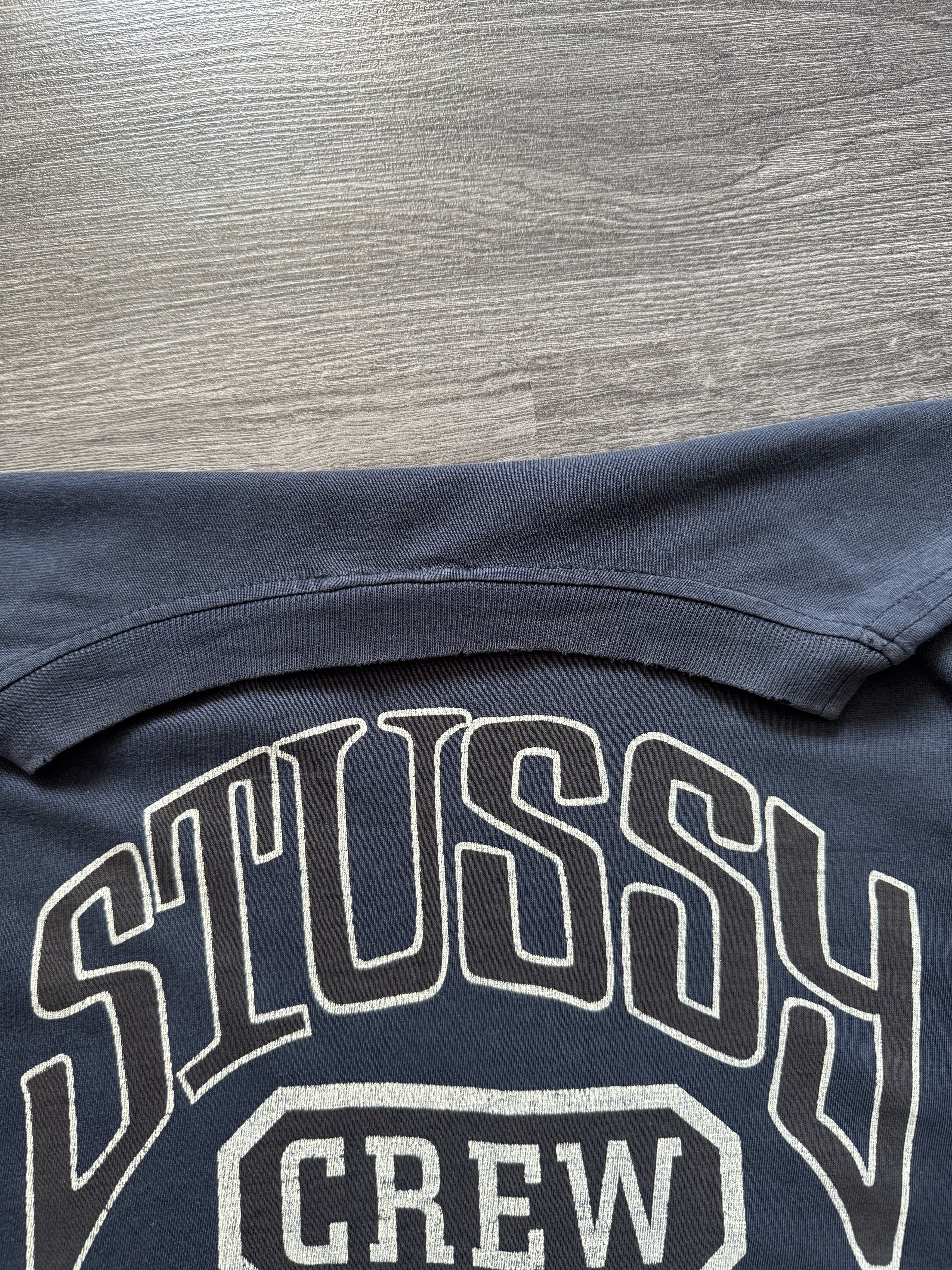 Stussy Vintage Rare 90s STUSSY Crew distressed long sleeve shirt Size US XL / EU 56 / 4 - 5 Thumbnail