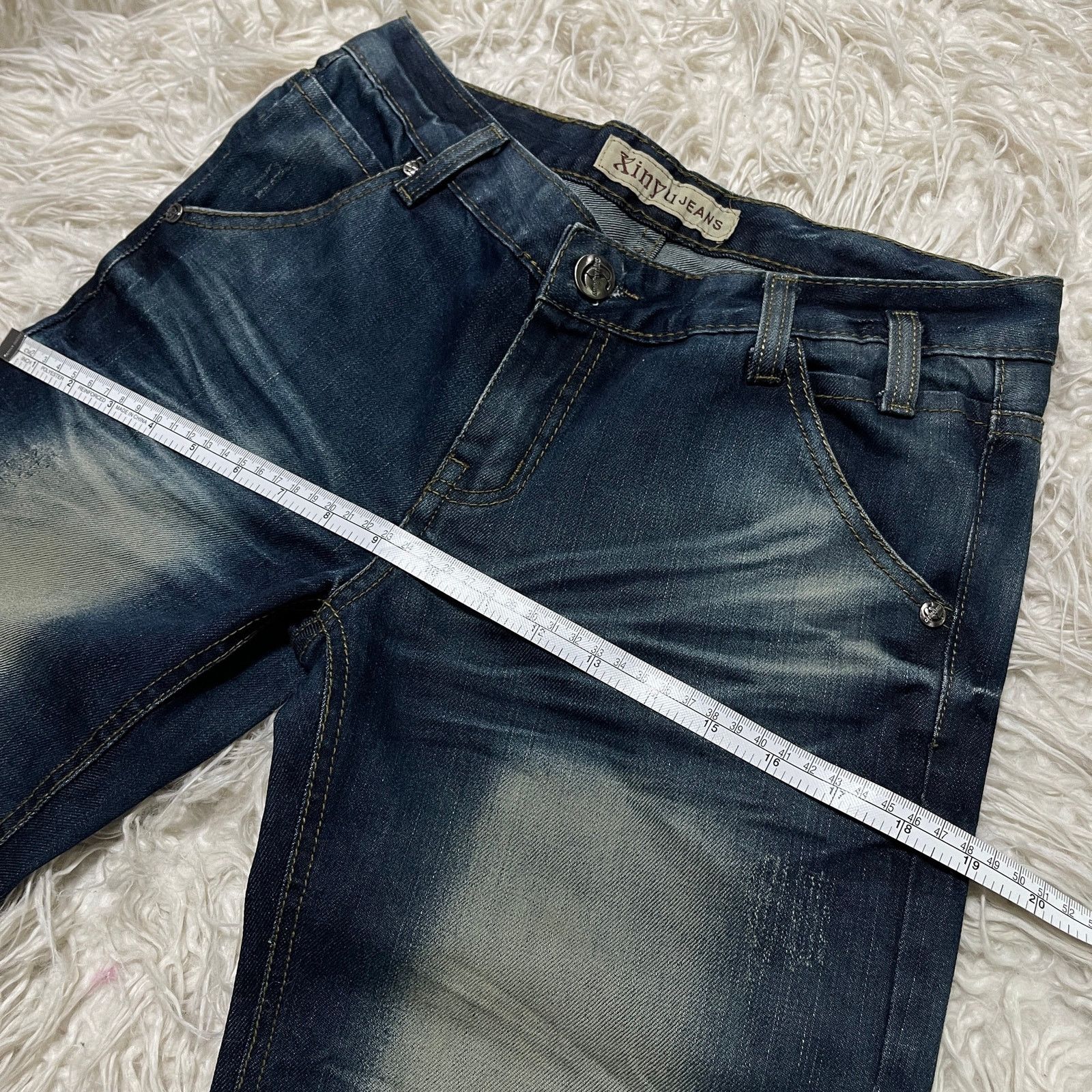 Hysteric Glamour × Japanese Brand × Vintage Vintage Japanese Brand Faded Low-rise Bootcut Denim Jeans Size US 30 / EU 46 - 20 Thumbnail