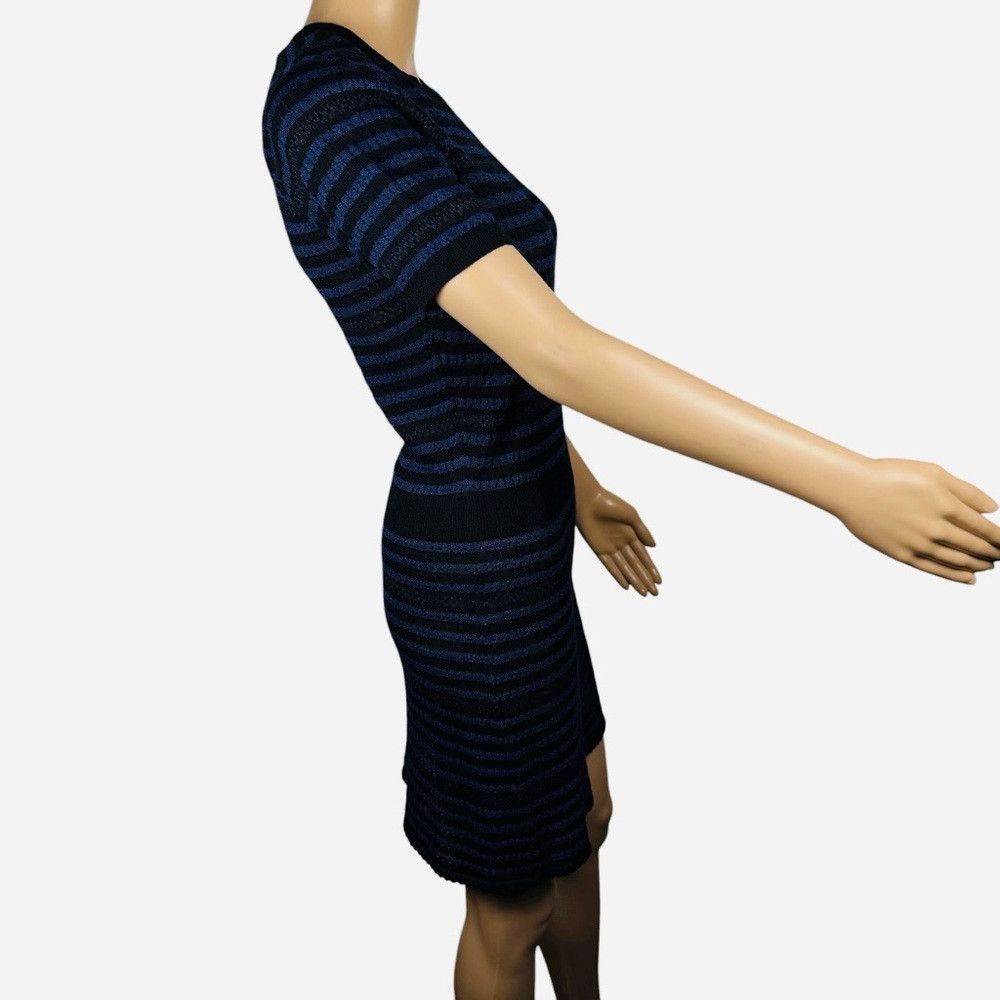 Zara NWT New Zara Striped Knit Viscose Short Sleeve Dress Size S Size S / US 4 / IT 40 - 4 Thumbnail