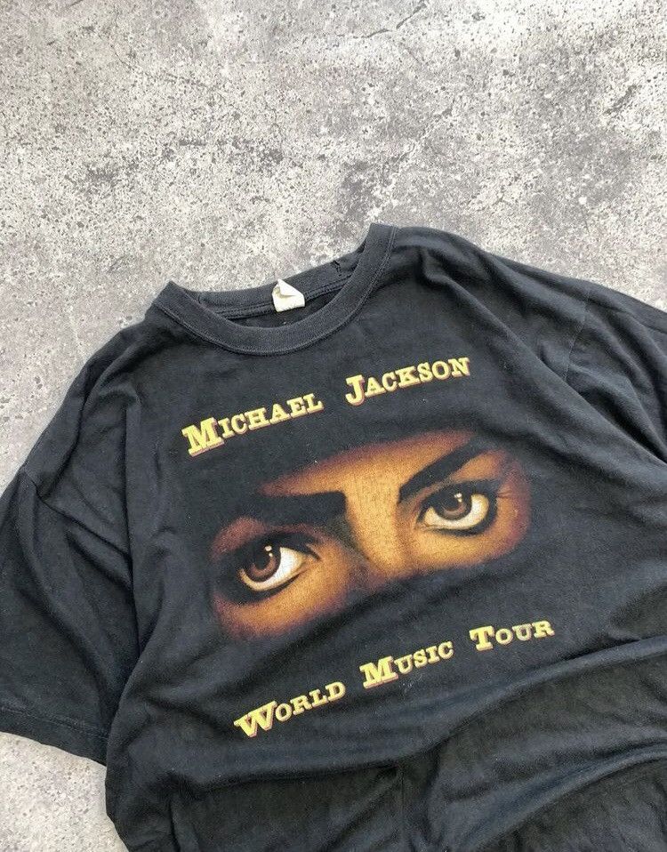 Band Tees × Michael Jackson × Vintage Micheal Jackson Dangerous World Tour 1992-93 Size US XL / EU 56 / 4 - 7 Thumbnail