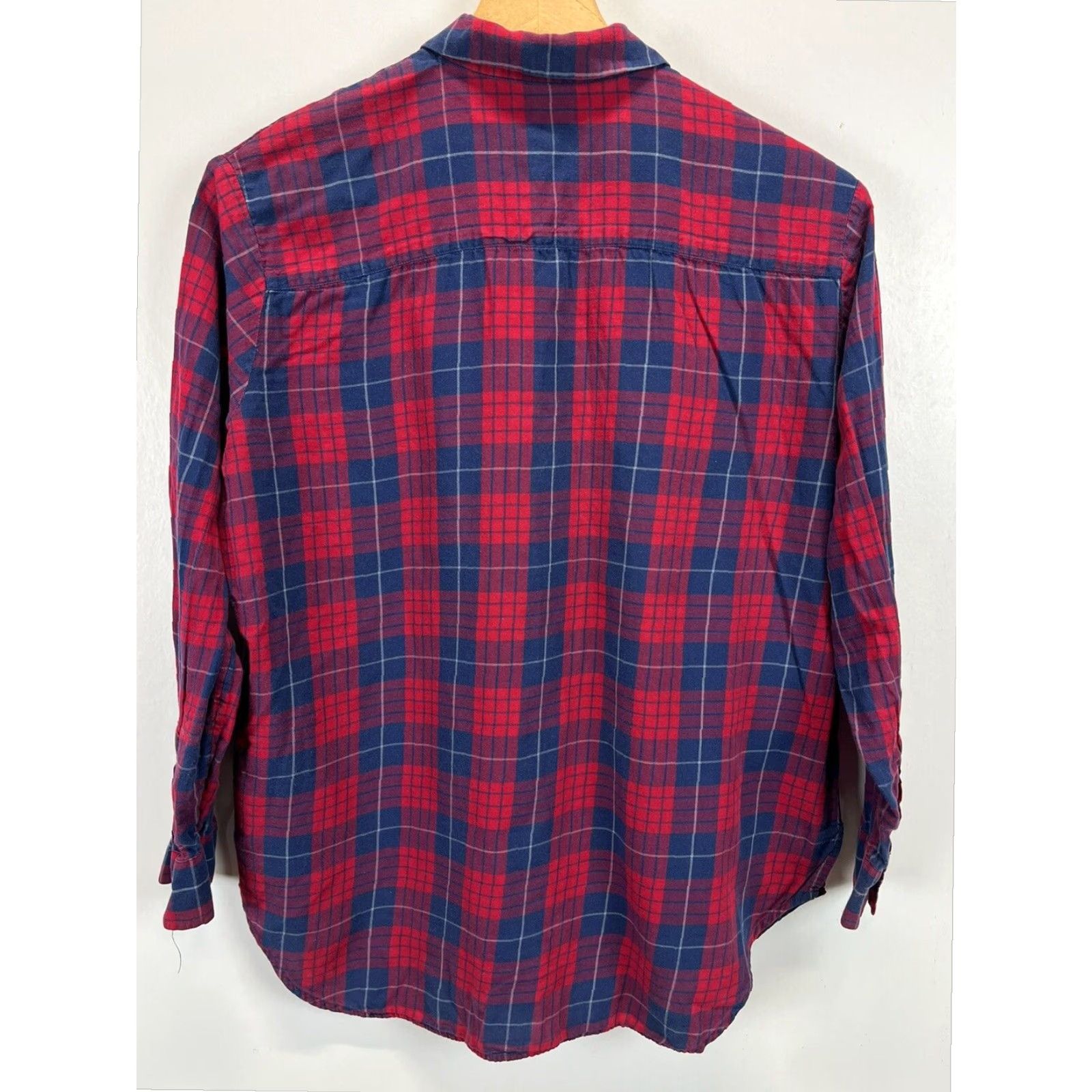 Madewell Madewell Women's Flannel Plaid Button Up Shirt Medium Red Long Sleeve Casual Size M / US 6-8 / IT 42-44 - 2 Thumbnail