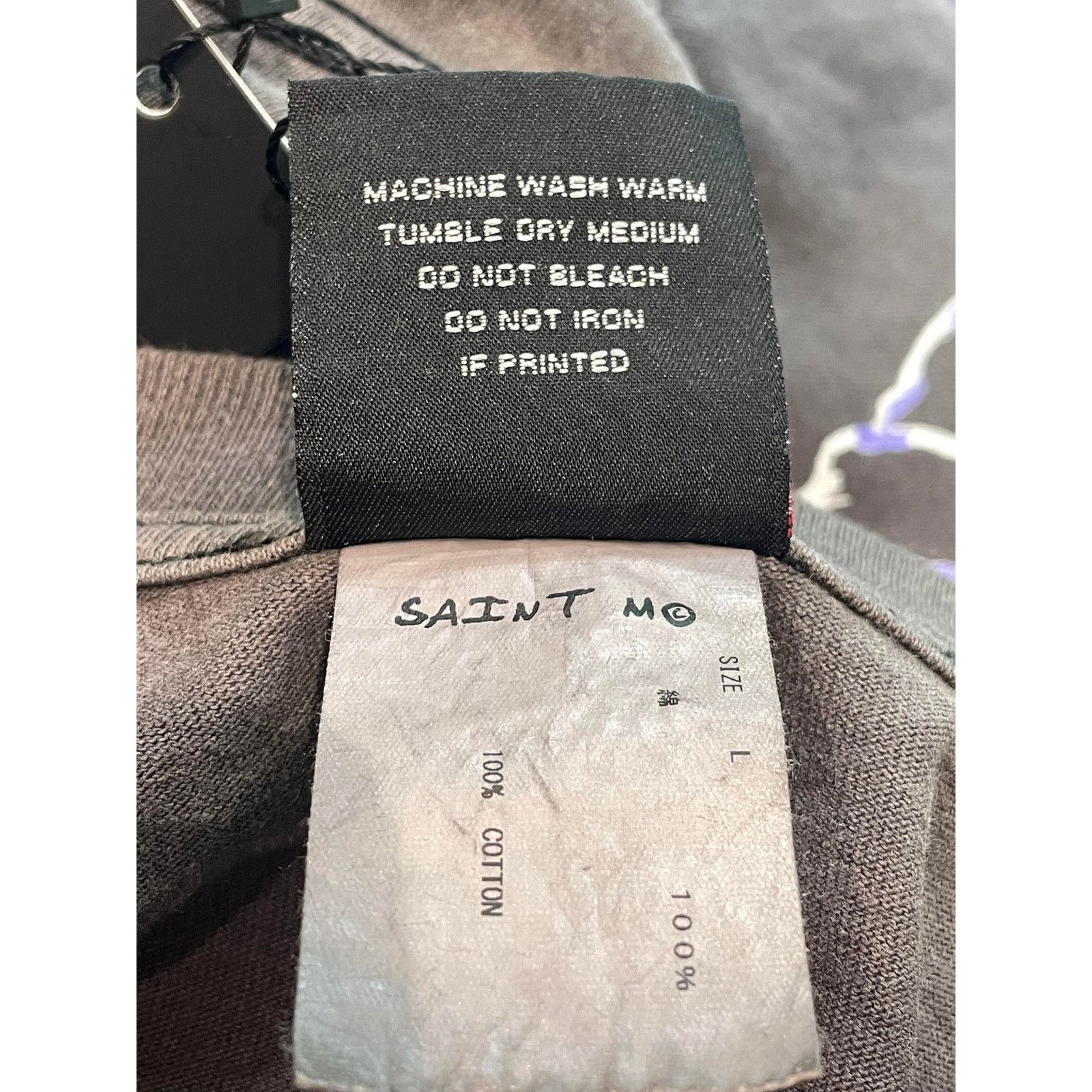 Saint Michael Saint Mxxxxxx Learn To Live Grey Long Sleeve Size US M / EU 48-50 / 2 - 5 Thumbnail