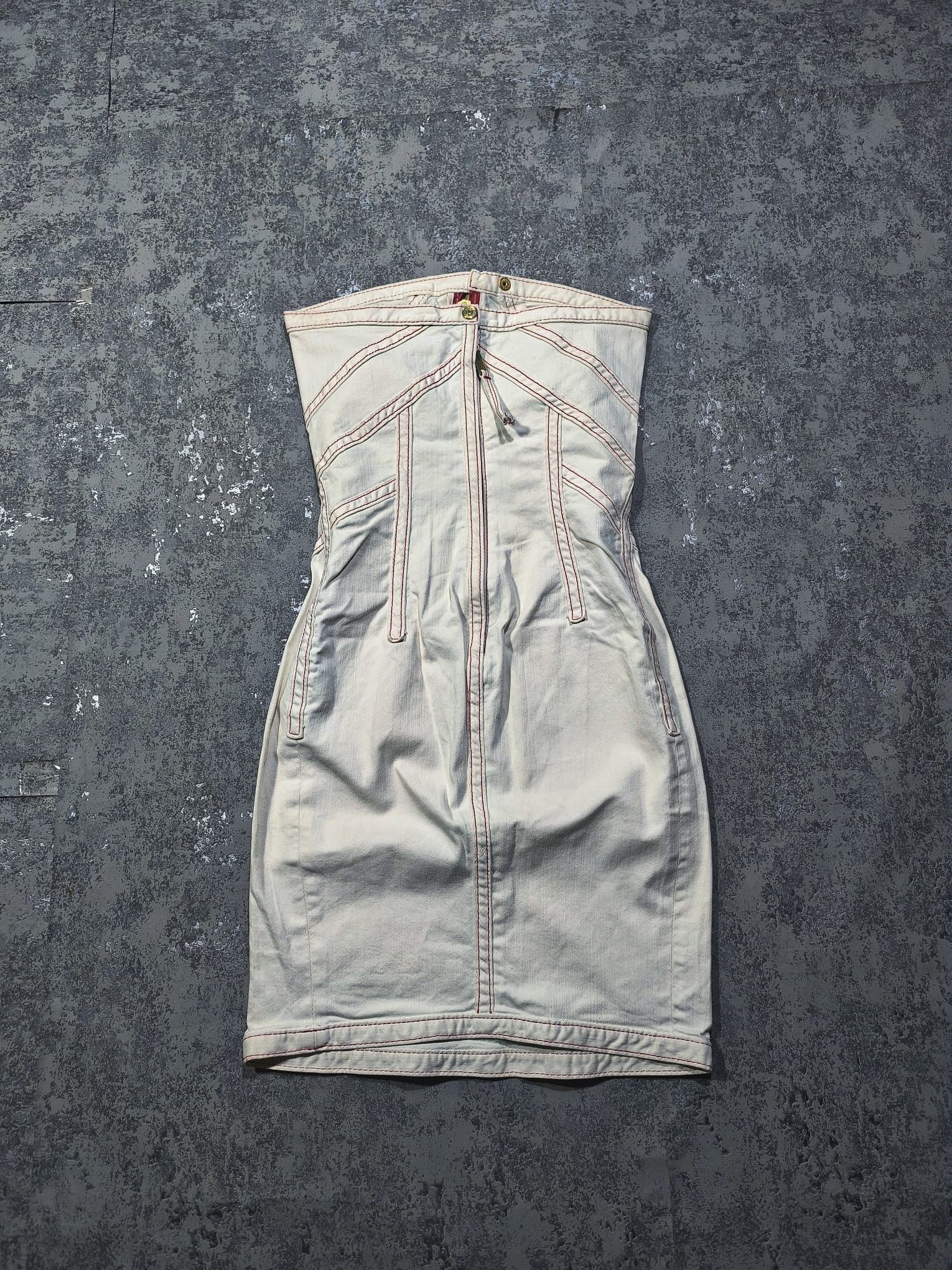 Dsquared2 dsquared2 avantgarde denim mini dress Size S / US 4 / IT 40 - 2 Thumbnail