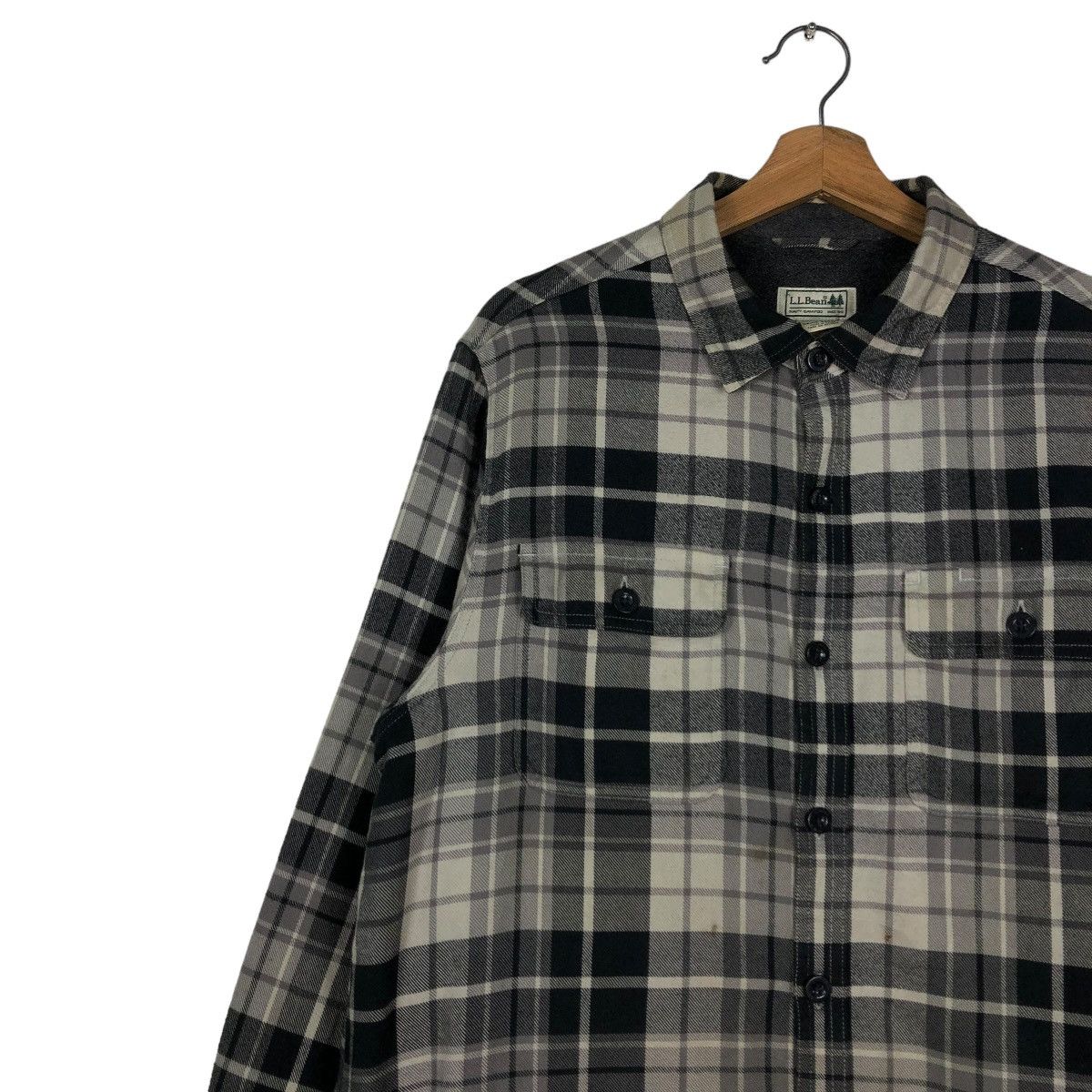 Japanese Brand 🔥VINTAGE FLANNEL SHIRT JACKET L.L.BEAN CHECK TARTAN DESIGN Size US L / EU 52-54 / 3 - 9 Thumbnail