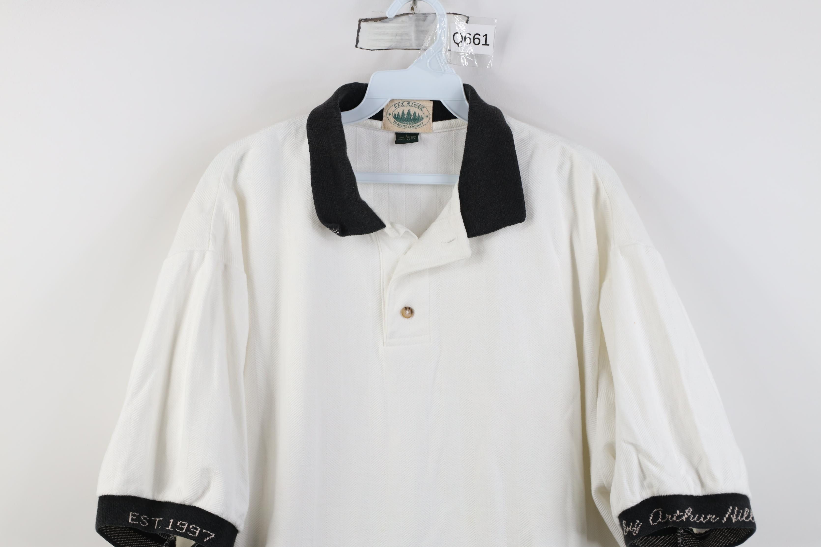 Vintage Vintage 90s Herringbone The Legacy Golf Course Polo Shirt Size US L / EU 52-54 / 3 - 2 Thumbnail