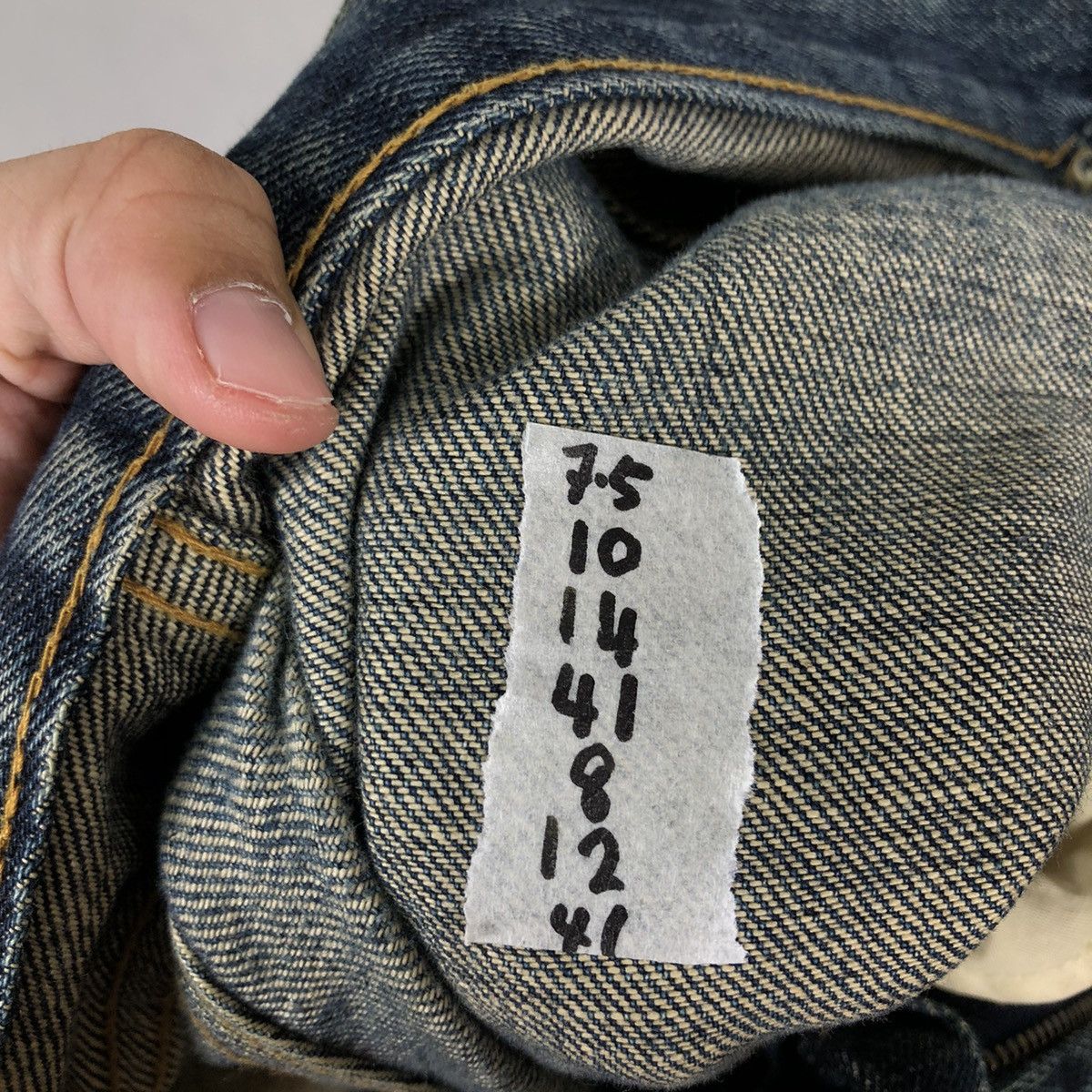 Denime 🔥Rare Distressed Denim Jeans Denime Japan Punk Style Size US 28 / EU 44 - 17 Thumbnail