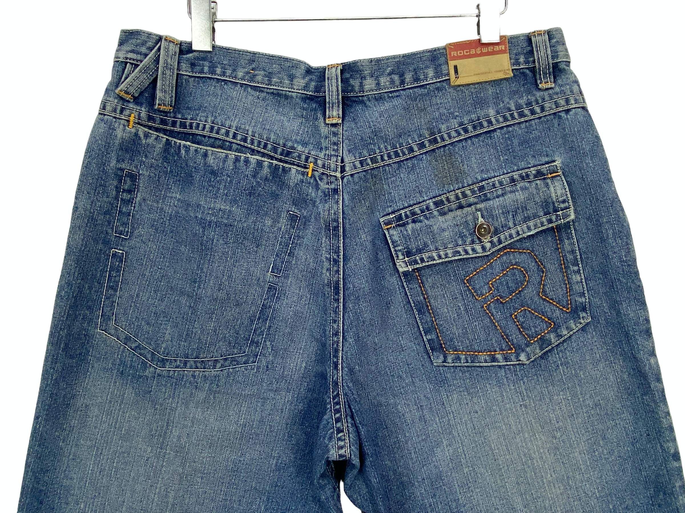 Rocawear Rocawear Baggy Jeans Hip Hop Jay Z Medium Wash Men Jeans Size US 36 / EU 52 - 6 Thumbnail