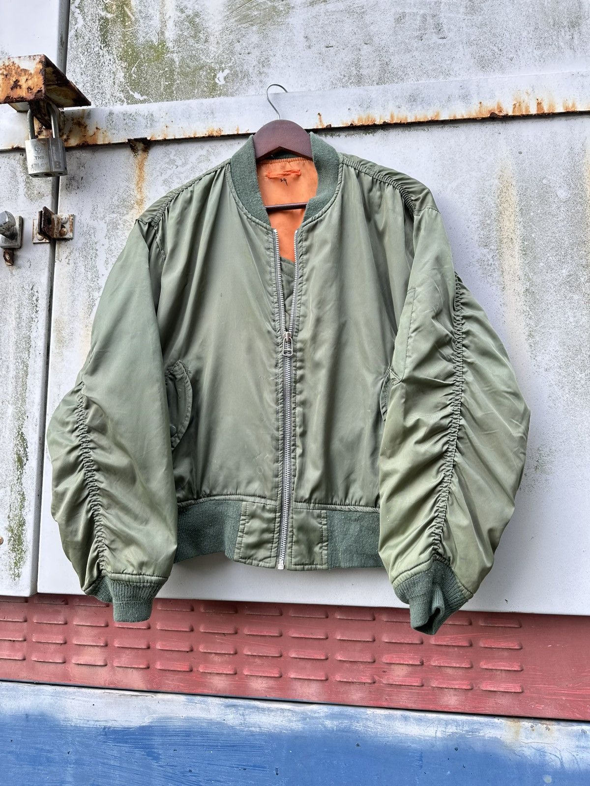 Vintage 🪖Vintage MA-1 Man Intermediate Bomber Jacket Size US M / EU 48-50 / 2 - 5 Thumbnail