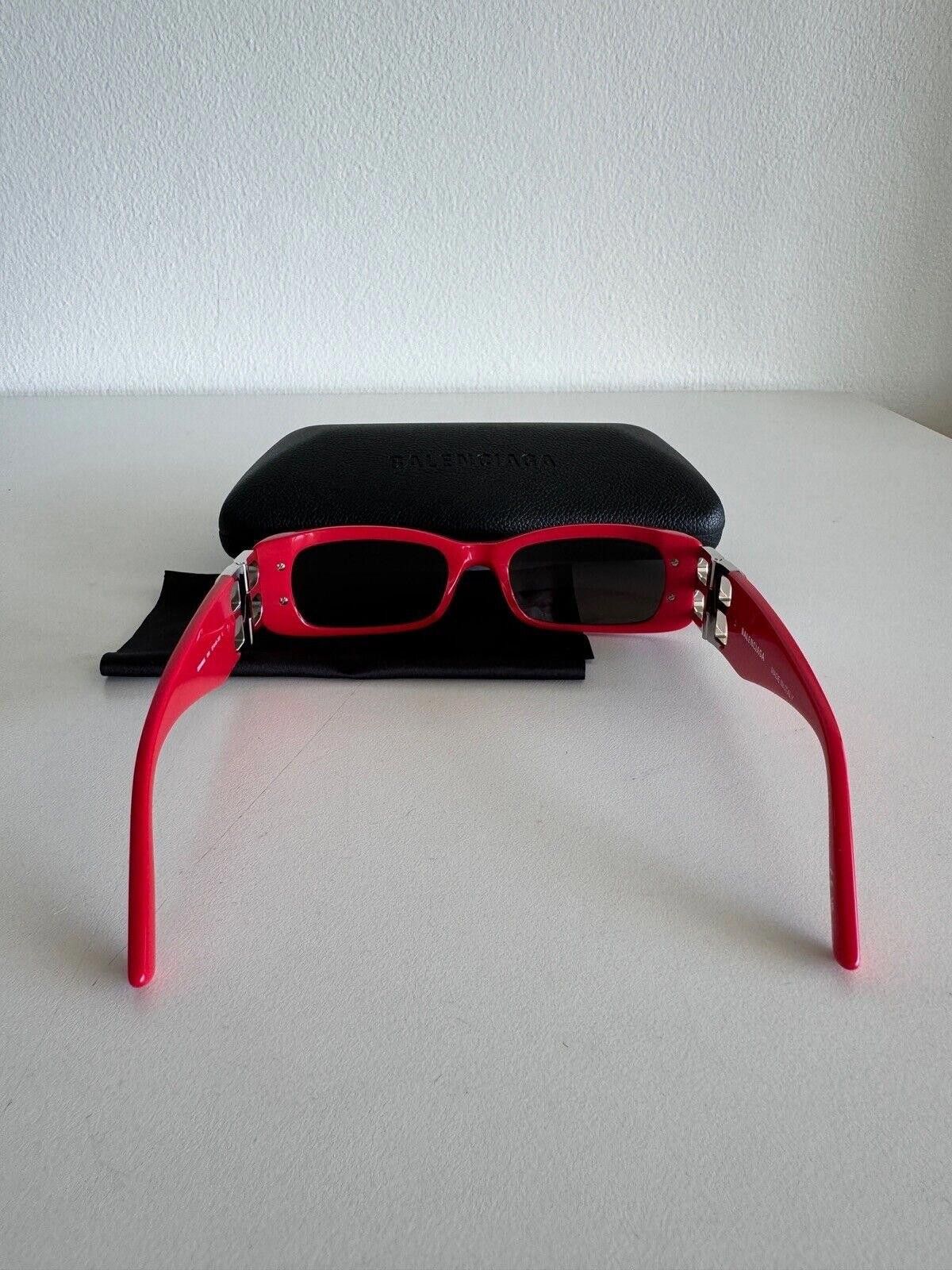 New Balenciaga sunglasses dynasty rectangle BB0096S 015 red