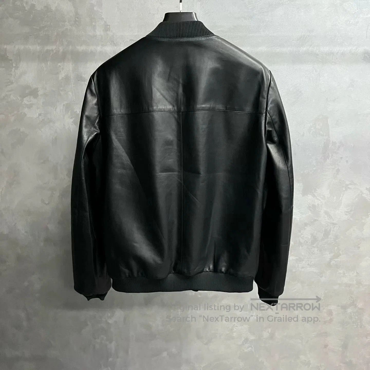 Prada prada nappa leather bomber jacket black. Size US L / EU 52-54 / 3 - 2 Thumbnail
