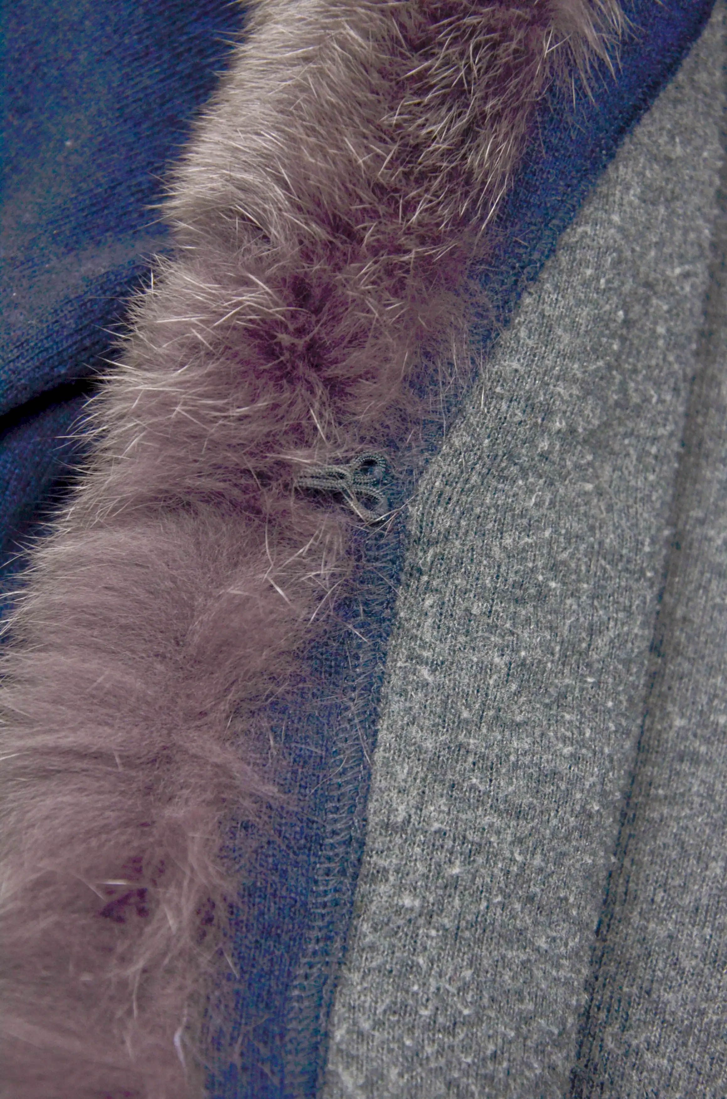 Woolrich Woolen Mills Woolrich Wool Hooded Jacket with Real Fur Trim – Navy XS Size XS / US 0-2 / IT 36-38 - 10 Thumbnail