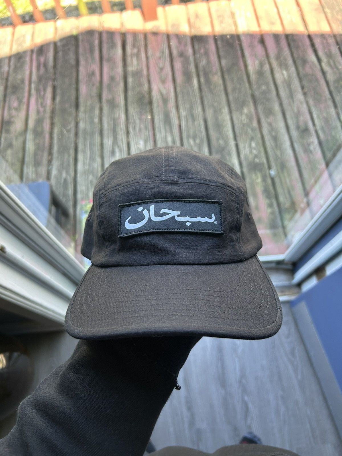 帽子 Supreme Arabic Label Camp Cap Black Buy Supreme Arabic Label Camp Cap 'Black' - FW24H41 BLACK