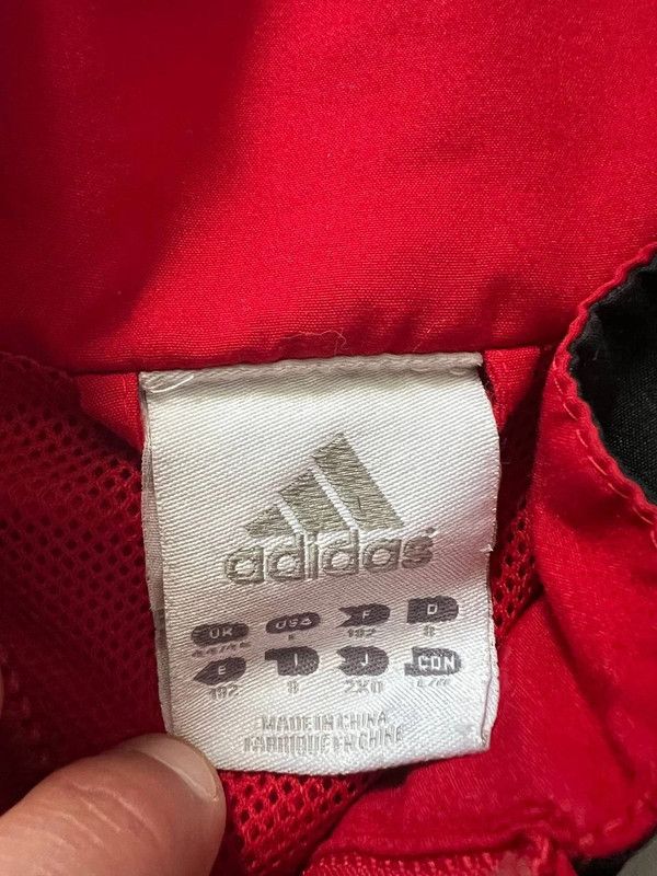 Adidas Red Adidas Zipped Windbreaker Size US L / EU 52-54 / 3 - 5 Thumbnail
