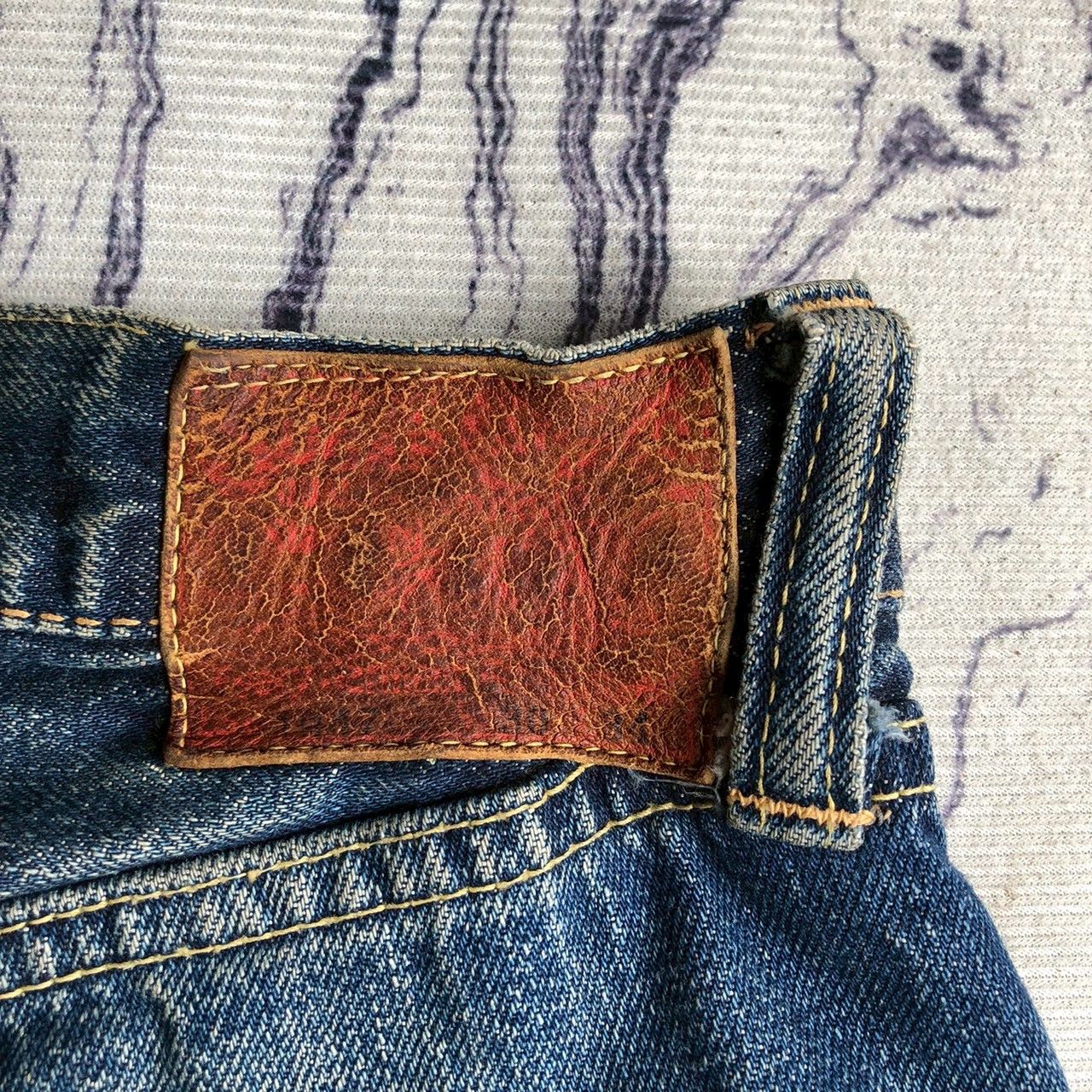 Sugar Cane Vintage Sugar Cane Selvedge Distressed Denim Size US 29 - 12 Thumbnail