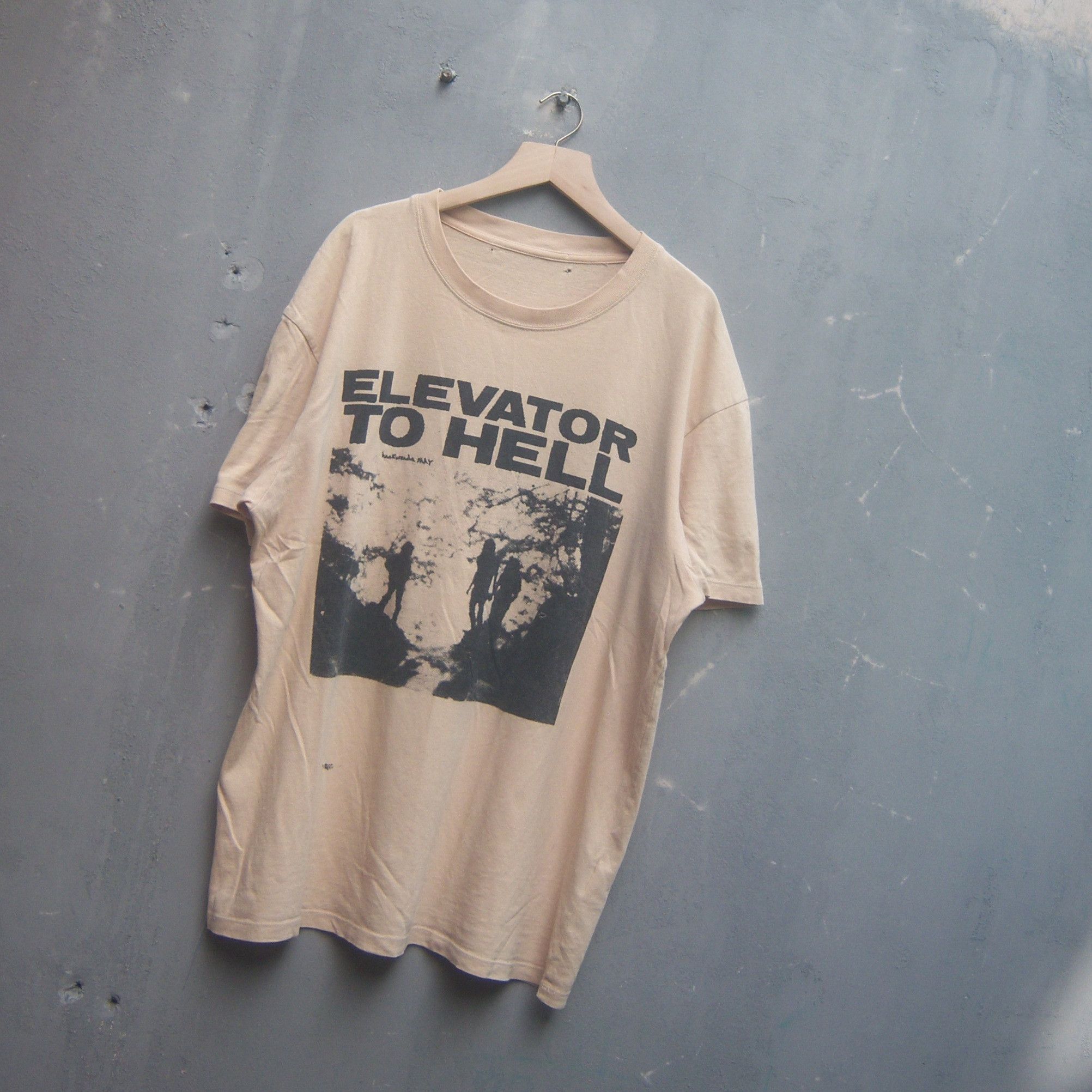 Band Tees Elevator To Hell From Ep Backwards May T Shirt Size US XL / EU 56 / 4 - 2 Thumbnail