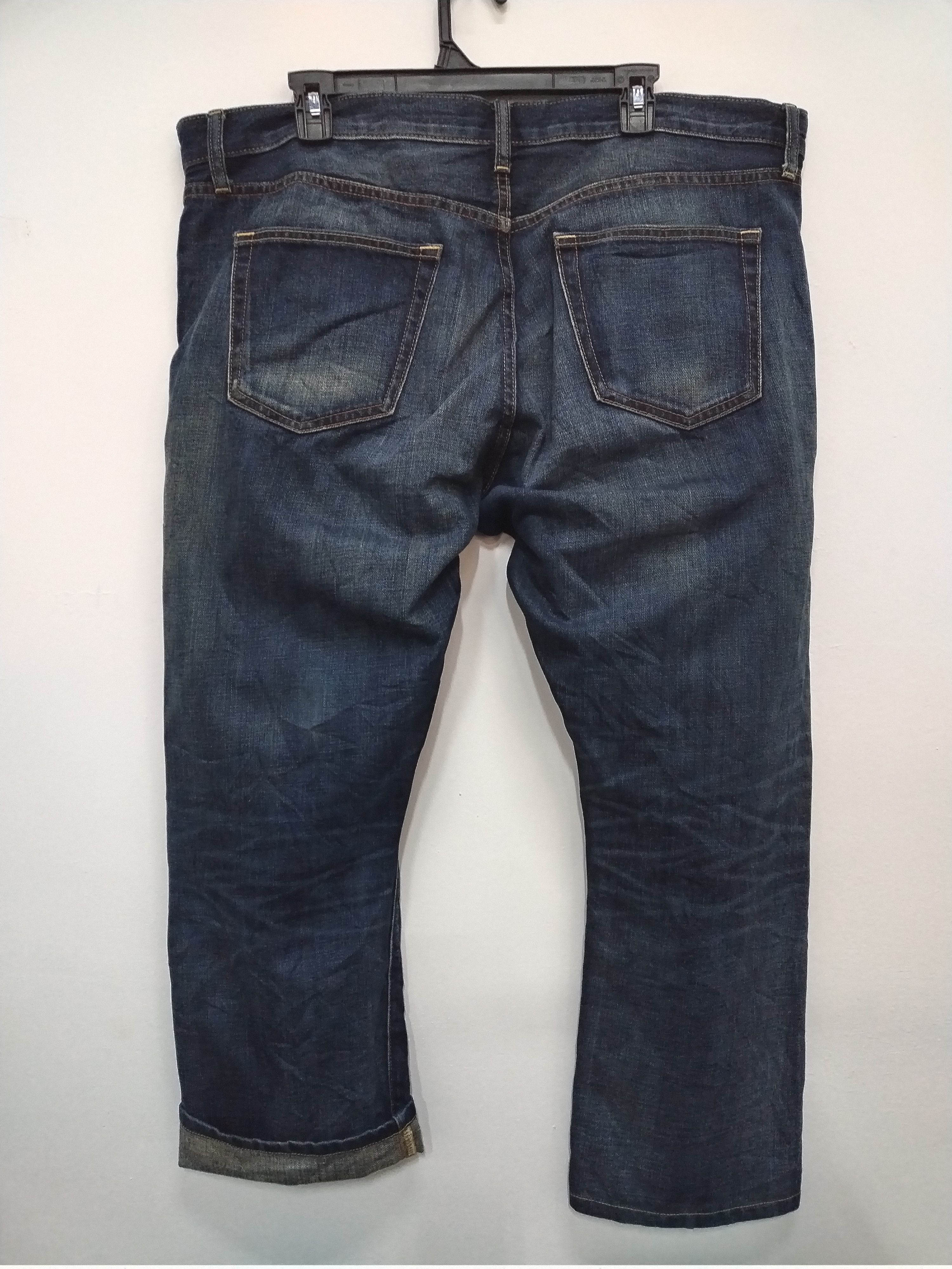 Japanese Brand × Jun Takahashi × Uniqlo Big Size SELVEDGE Uniqlo Nice Faded Patina Regular Fit Jeans Size US 40 / EU 56 - 2 Thumbnail