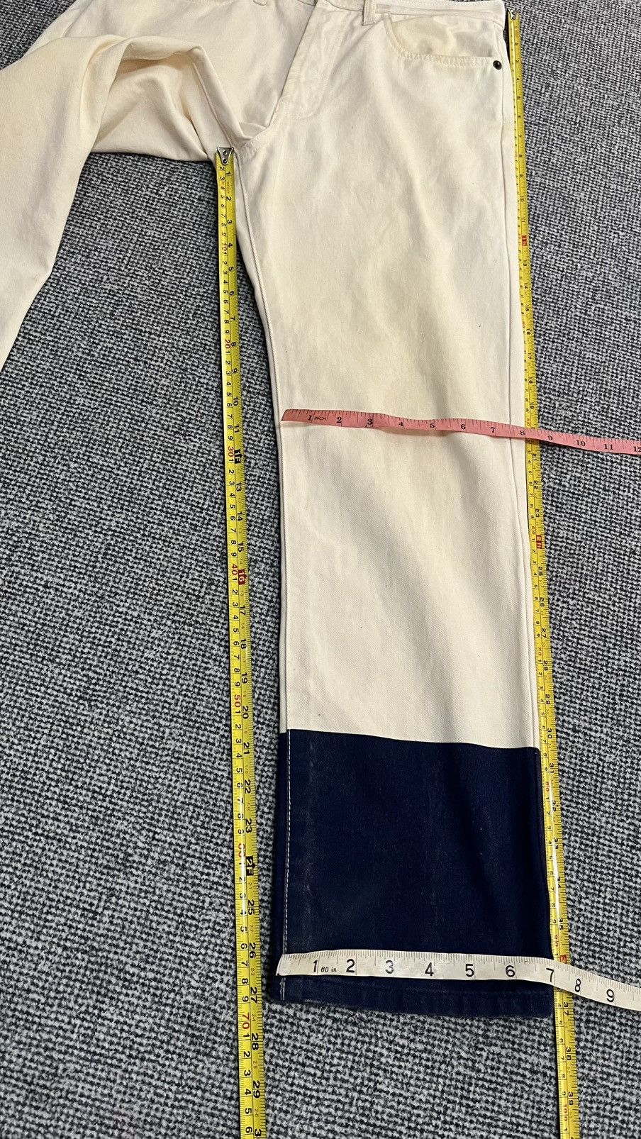 Marni Vintage Marni Denim Two Tone Colour stain jean 29 x 17 Size US 29 - 18 Thumbnail