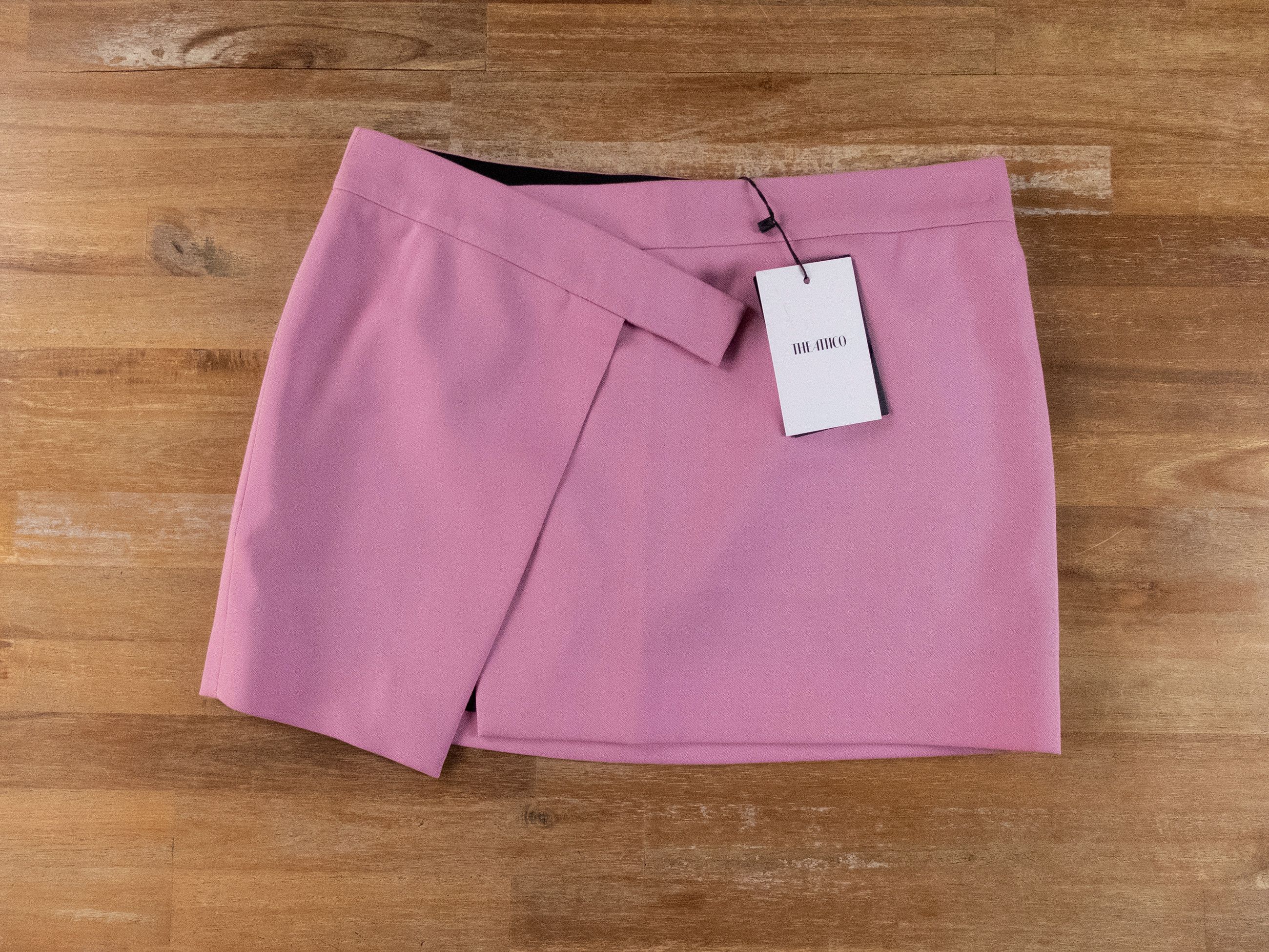 The Attico THE ATTICO orchid haze pink wool mini envelope skirt 6 / 42 Size 28" / US 6 / IT 42 - 7 Thumbnail