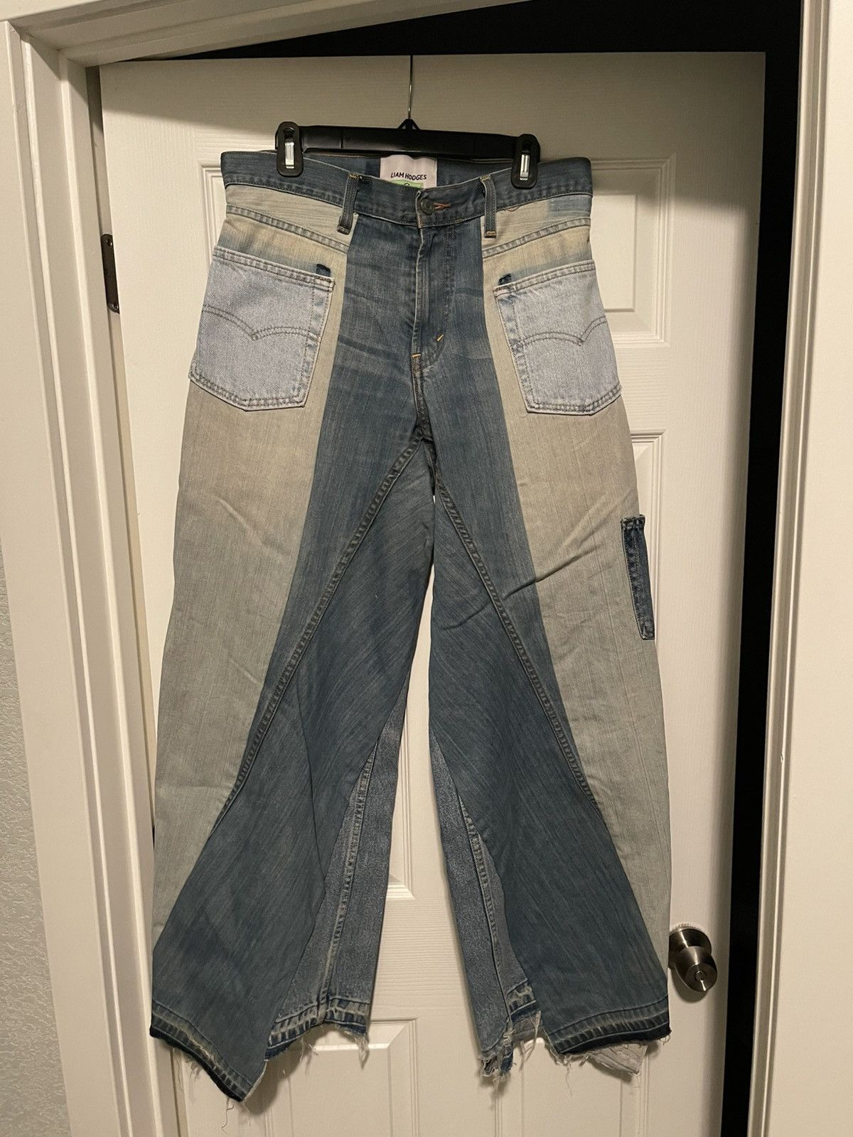 Liam Hodges Unified Wide Leg Upcycled Jeans Size US 34 / EU 50 - 1 Thumbnail