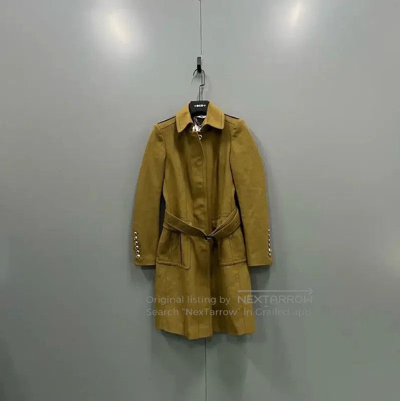 Burberry Burberry Brown Cotton Long Coat for Women. Size XXS / US 00 / IT 34 - 1 Thumbnail