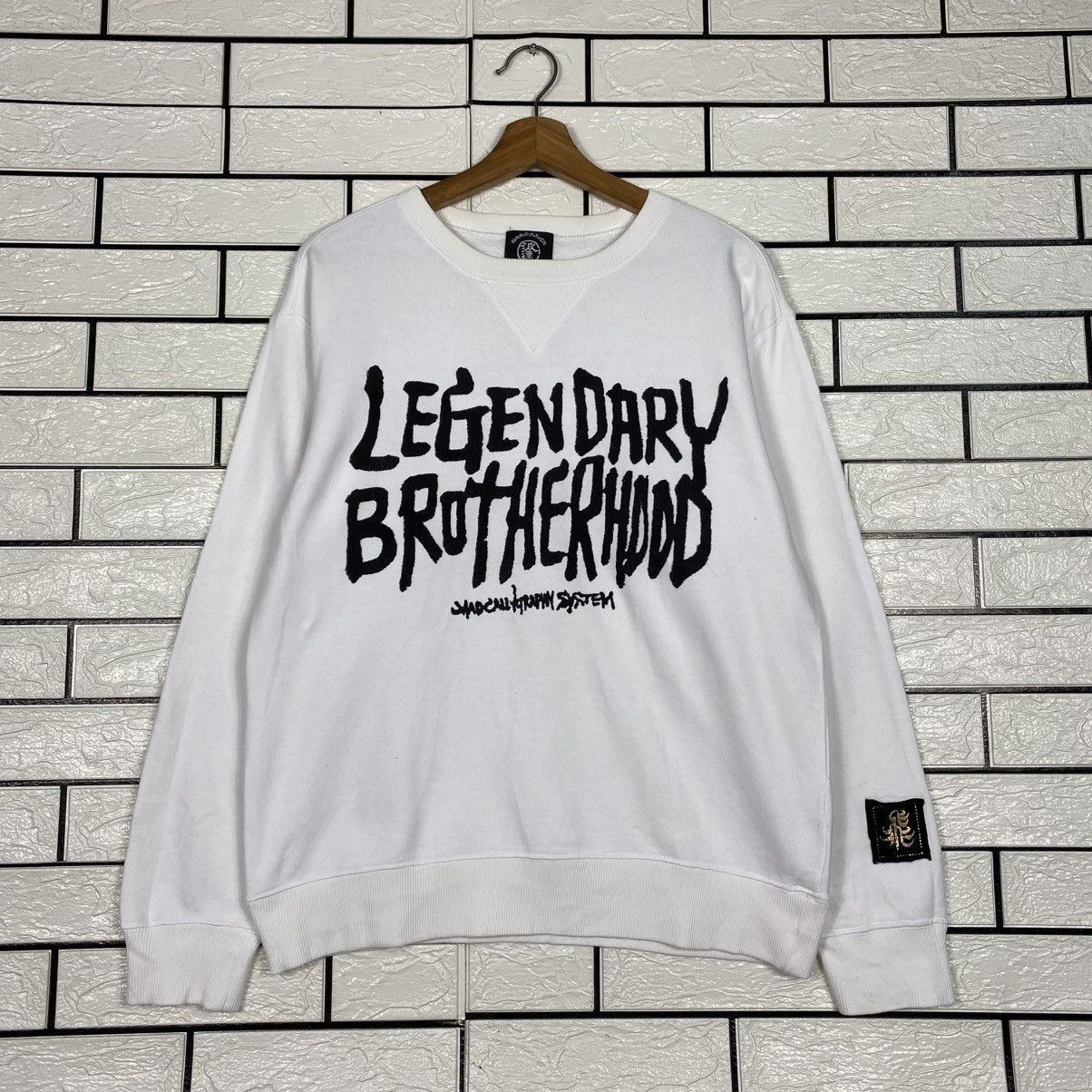 Japanese Brand Legendary Brotherhood Big Logo Sweatshirt Punk Design Size US M / EU 48-50 / 2 - 2 Thumbnail