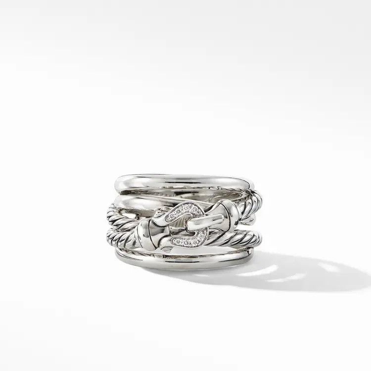 David Yurman o1w1db10526 R14362D Size:8/ Ring in Sterling Silver Size ONE SIZE - 2 Thumbnail