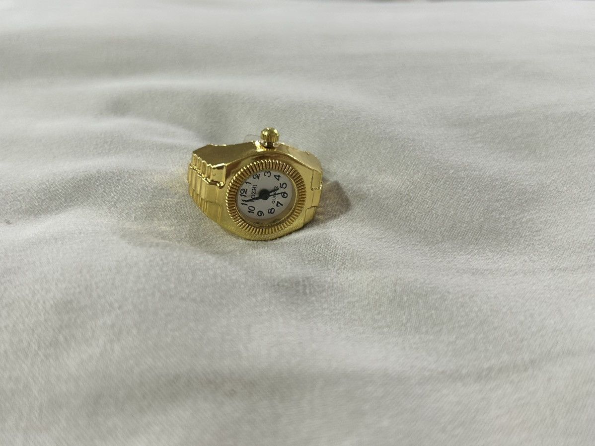 Other × Vintage Vintage Y2k Gold Watch Ring Size ONE SIZE - 2 Thumbnail