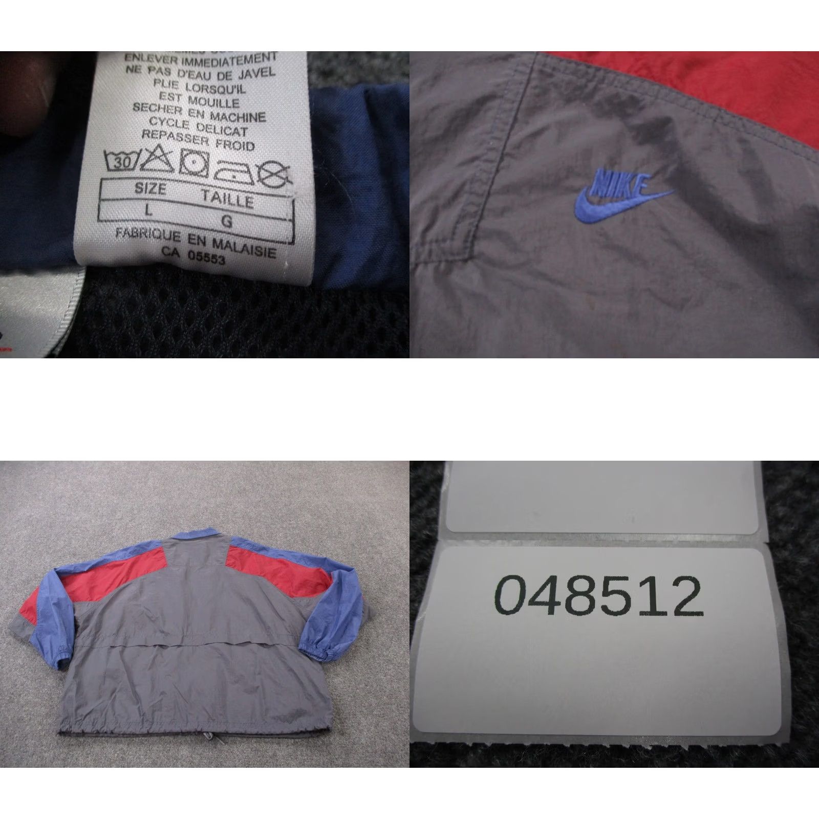 Nike VINTAGE Nike Jacket Mens L Nylon Retro Windbreaker 90s Sports Track Size US L / EU 52-54 / 3 - 8 Thumbnail