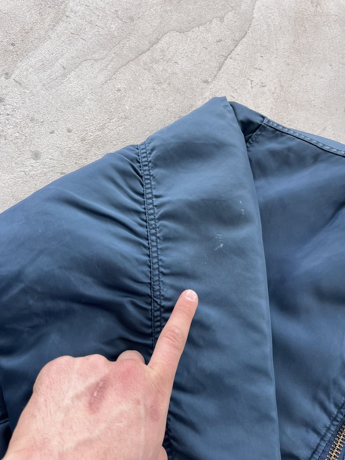 Alpha Industries Vintage Alpha Industries style Faded Blue Bomber Jacket Y2K Size US M / EU 48-50 / 2 - 15 Thumbnail