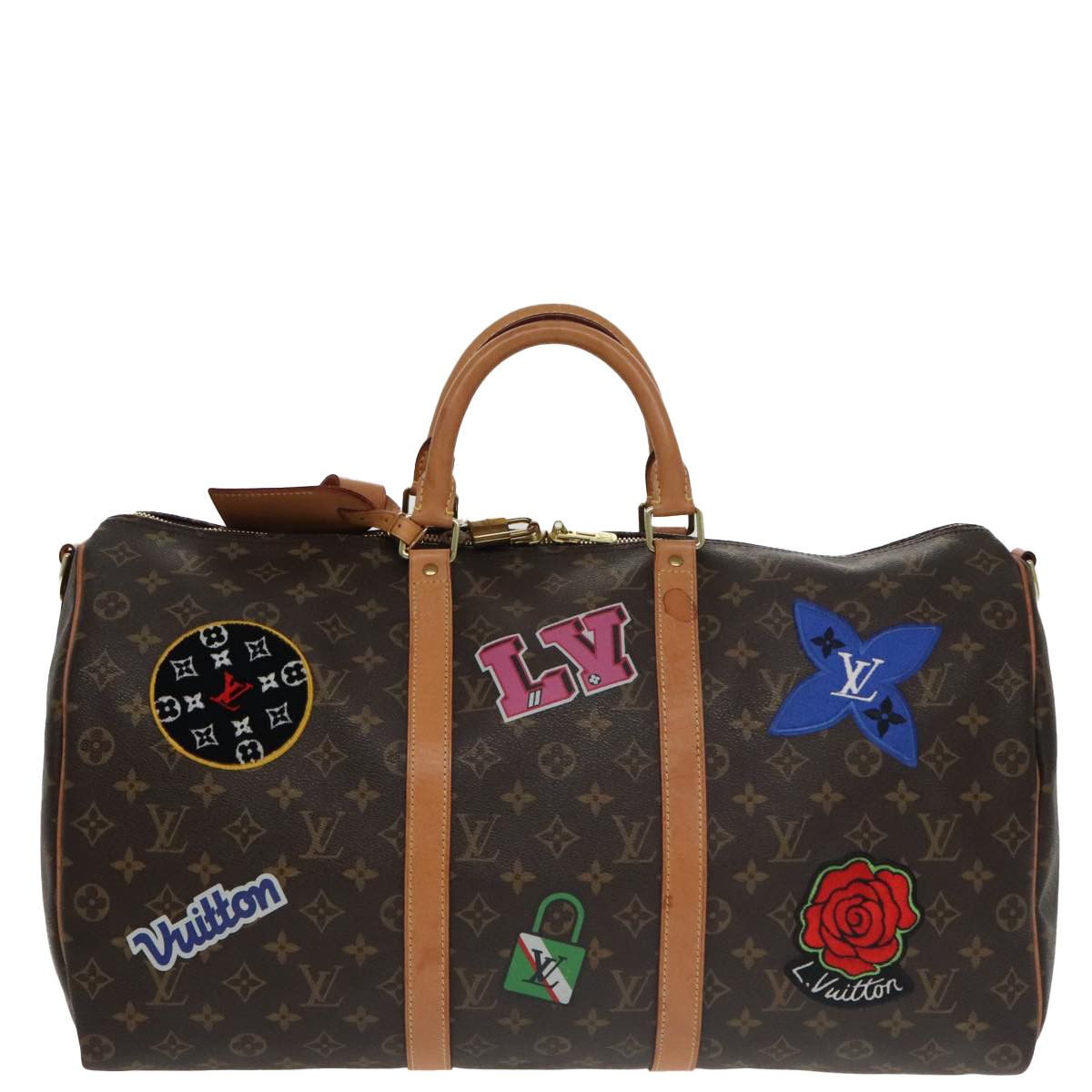 Louis Vuitton Keepall Bandouliere 50 Brown Canvas Travel Bag (Pre-Owned) Size ONE SIZE - 1 Thumbnail