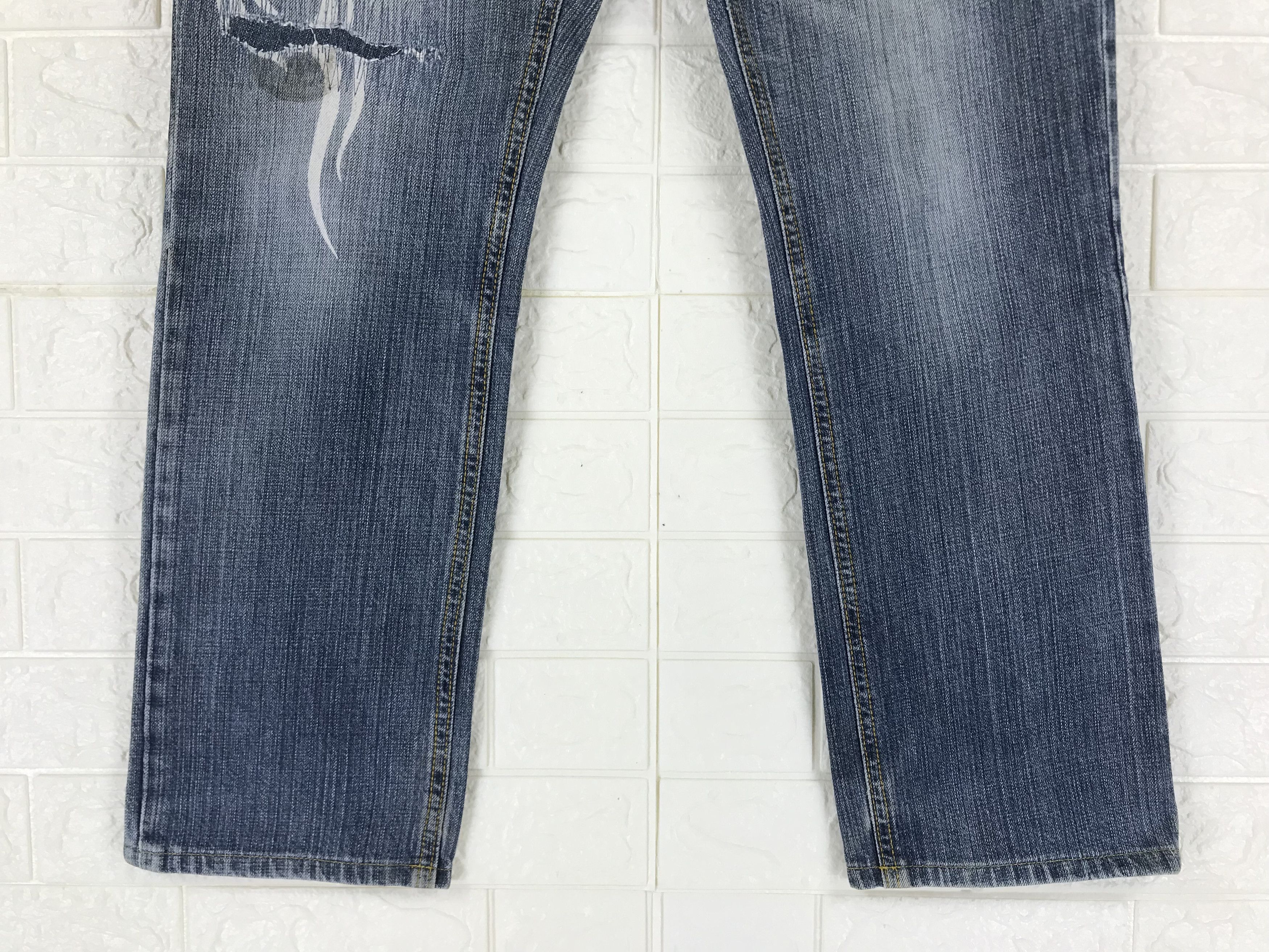 Japanese Brand Vintage Namitatsu Embroidered Sukajan Jeans Size US 31 - 8 Thumbnail