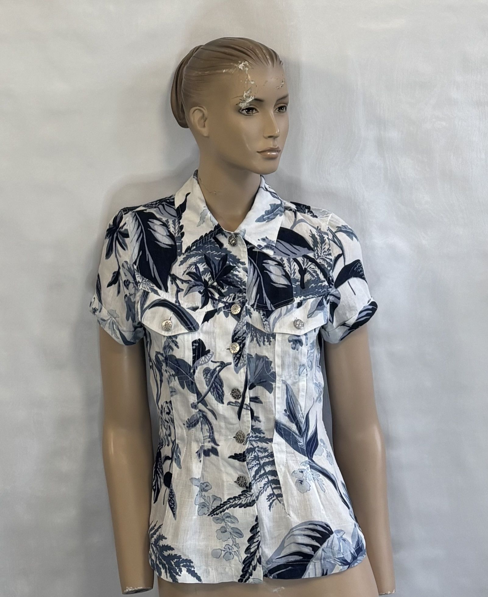 Kenzo Kenzo Jeans vintage shirt 100% Linen size 38 Size XS / US 0-2 / IT 36-38 - 1 Thumbnail