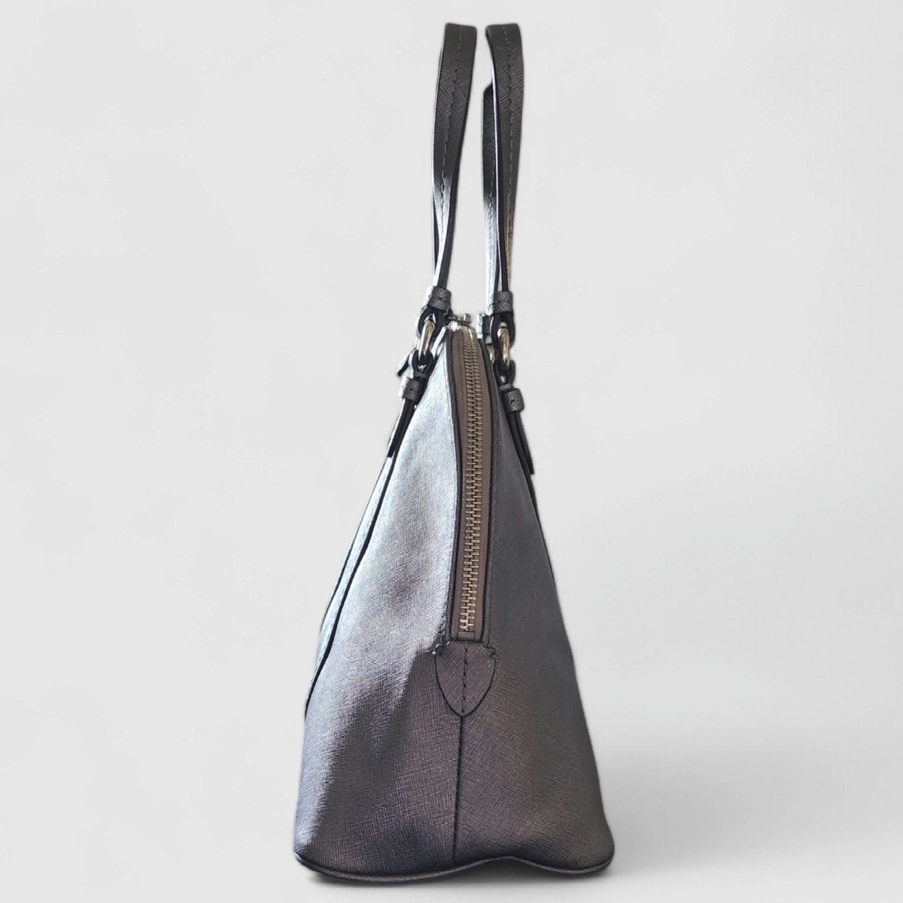 Coach Coach F25671 Women's Handbag gun metal metallic gray leather Size ONE SIZE - 7 Thumbnail