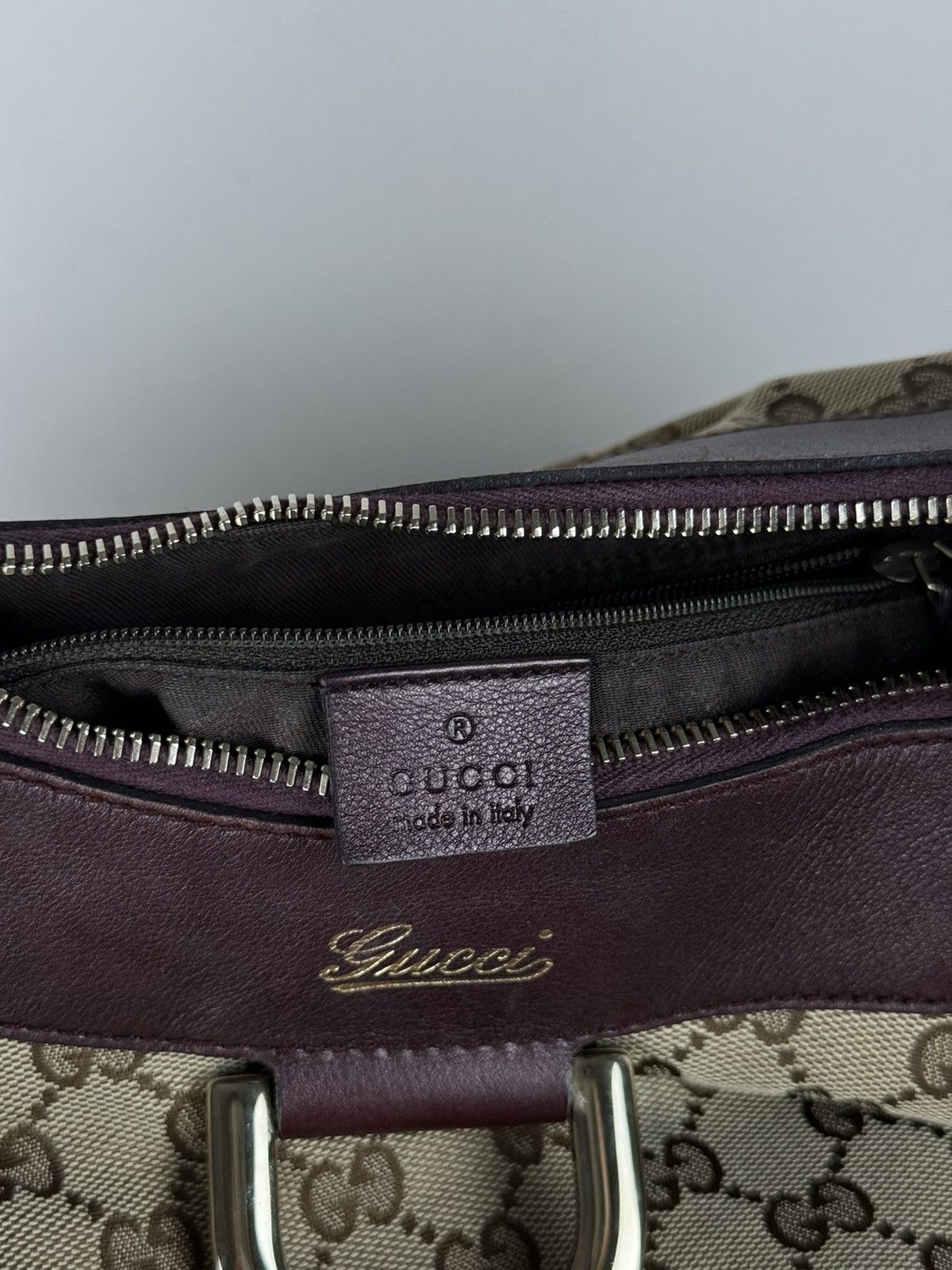 Gucci Leather shoulder bag Gucci Abbey monogram GG original item Size ONE SIZE - 6 Thumbnail