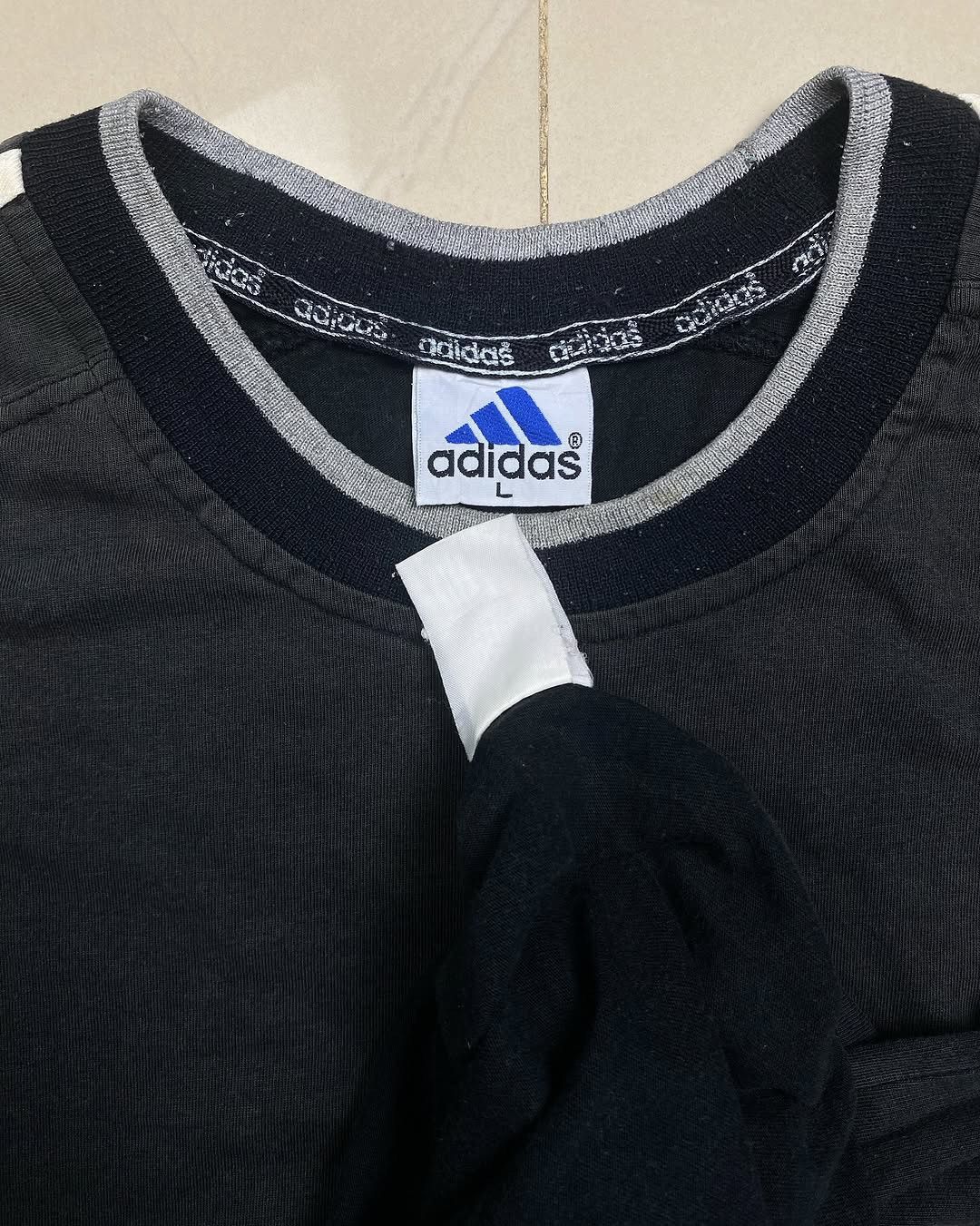 Adidas Vintage Adidas 3Stripe faded tees Size US XL / EU 56 / 4 - 6 Thumbnail