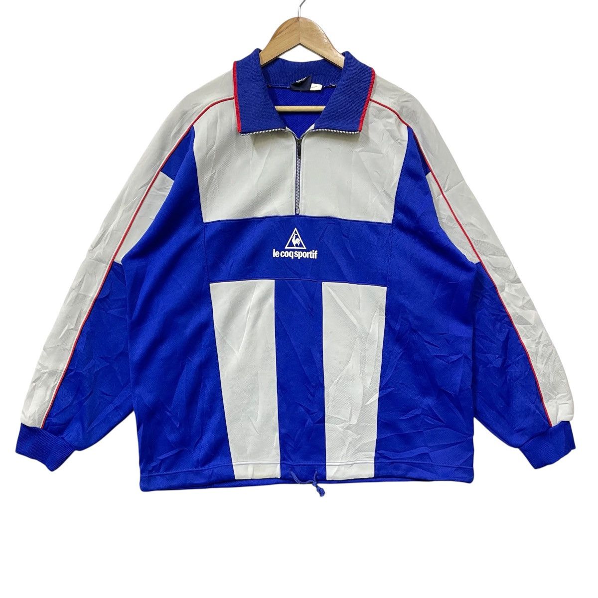 Le Coq Sportif Vintage Le coq Sportif Center logo half zipper Size US XL / EU 56 / 4 - 1 Thumbnail