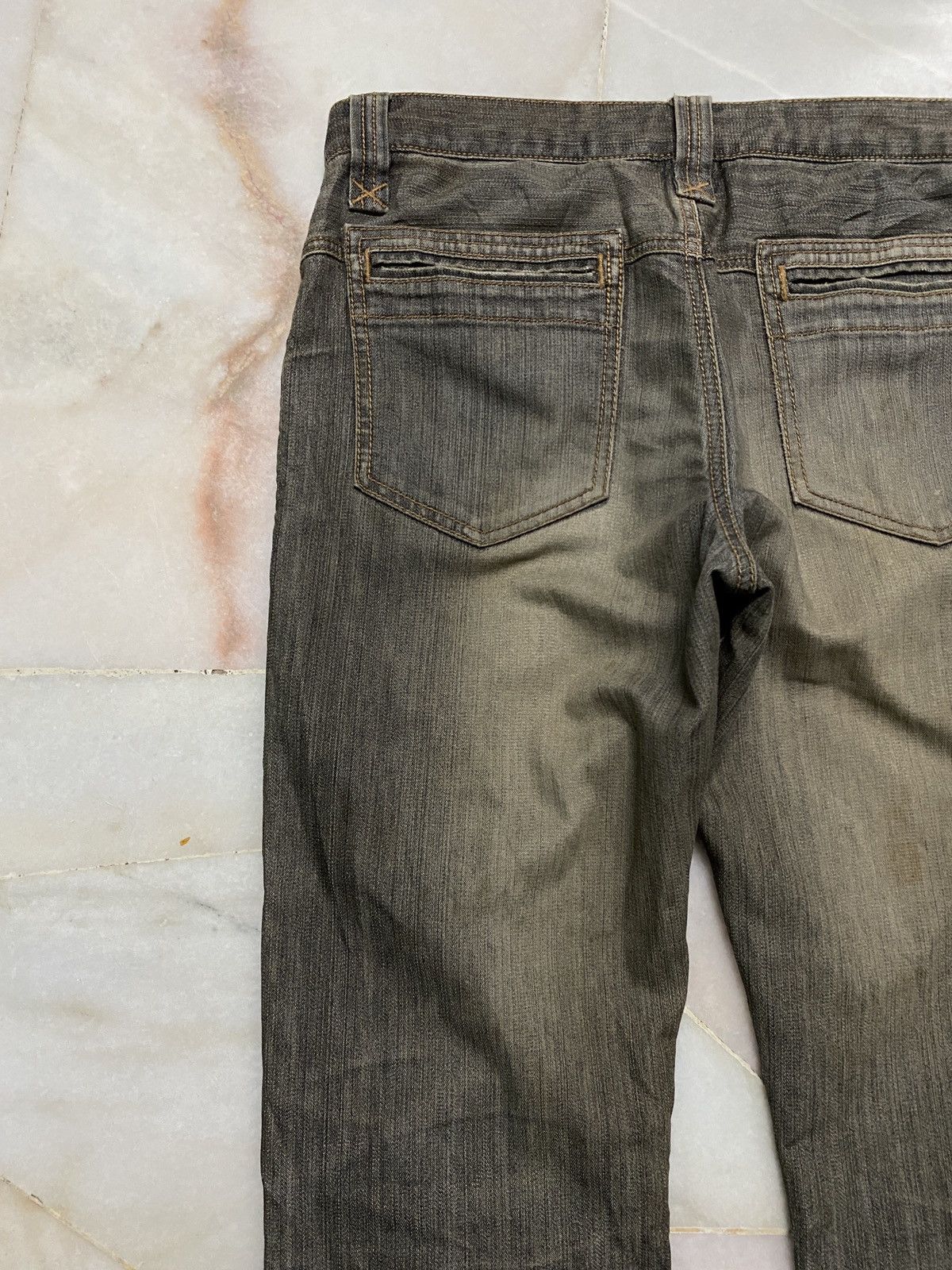 If Six Was Nine 💥Flare💥Vintage 90s Buona Rusty Mudwash Distress jean Japan Size US 30 / EU 46 - 16 Thumbnail