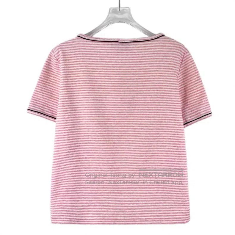 Chanel Chanel Cruise Series Pink Striped Sailor Print Cotton Roun Size XS / US 0-2 / IT 36-38 - 2 Thumbnail