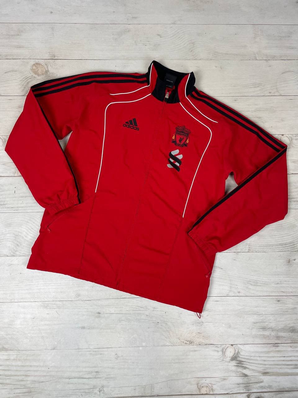 Adidas Adidas Liverpool 2010 2011 Training Track Top Soccer Jacket Size US M / EU 48-50 / 2 - 1 Thumbnail