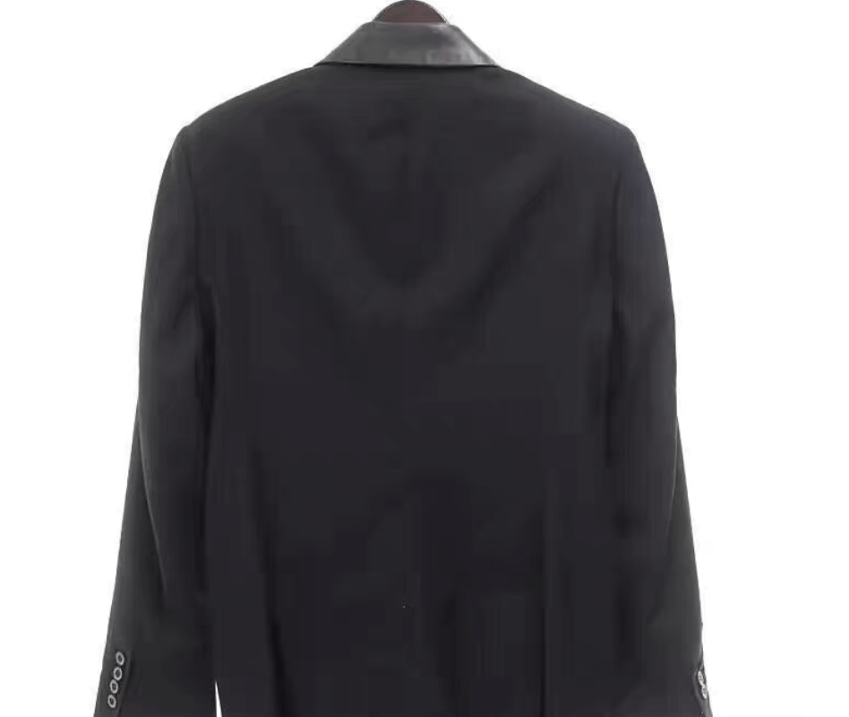 Roen roen Bhcc Leather Panel Blazer K11 Size US L / EU 52-54 / 3 - 2 Thumbnail