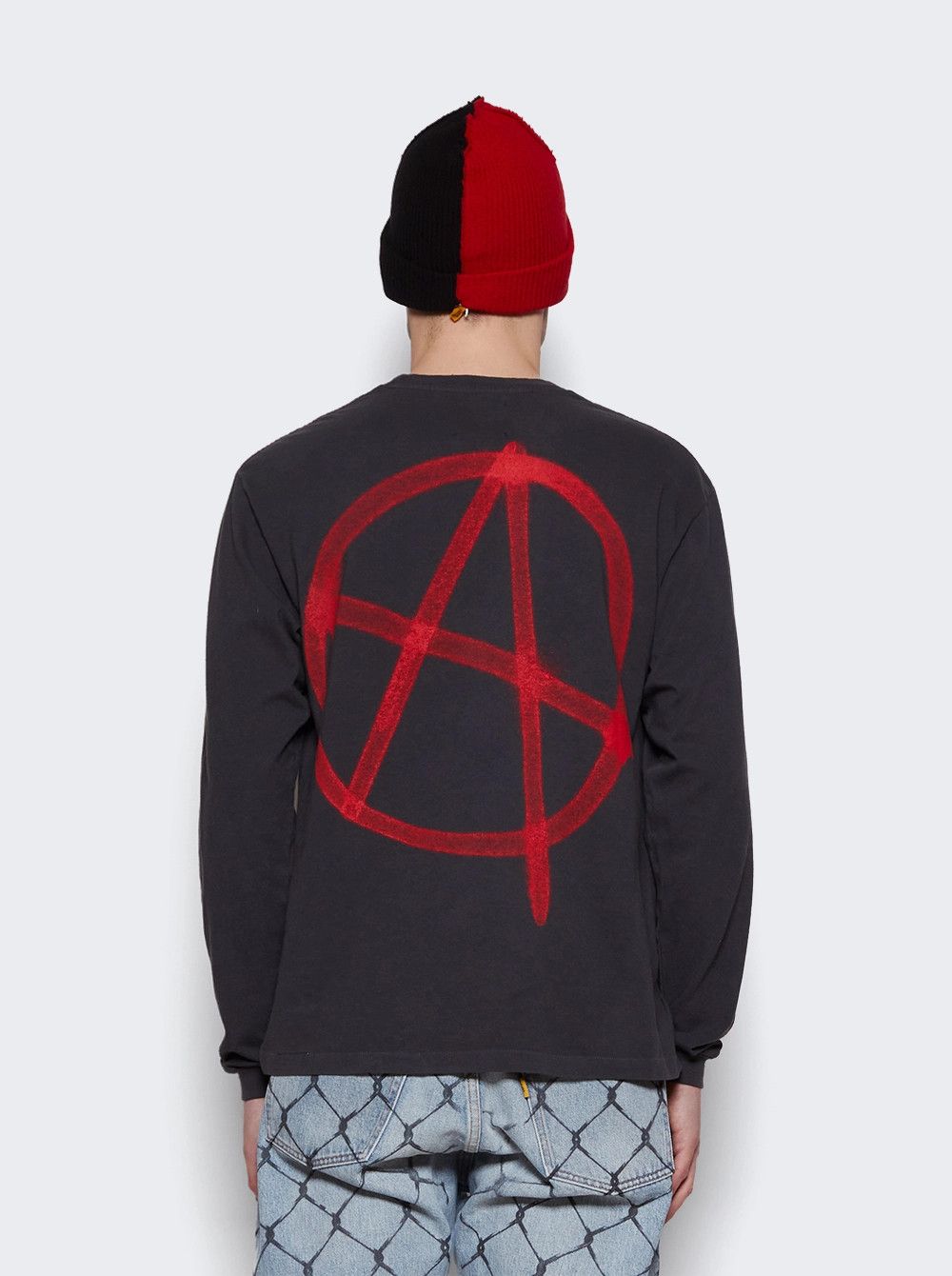 Gallery Dept. o1mle0825 Anarchy Long Sleeve T-Shirt in Black Size US XL / EU 56 / 4 - 4 Thumbnail