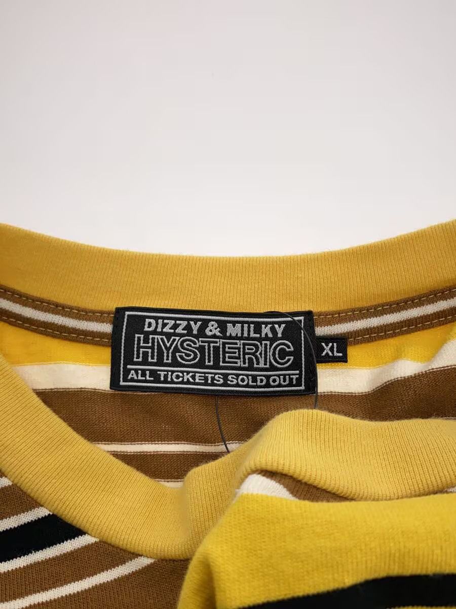 Hysteric Glamour Hysteric Glamour Striped Cotton T-Shirt Yellow Size US XL / EU 56 / 4 - 3 Thumbnail