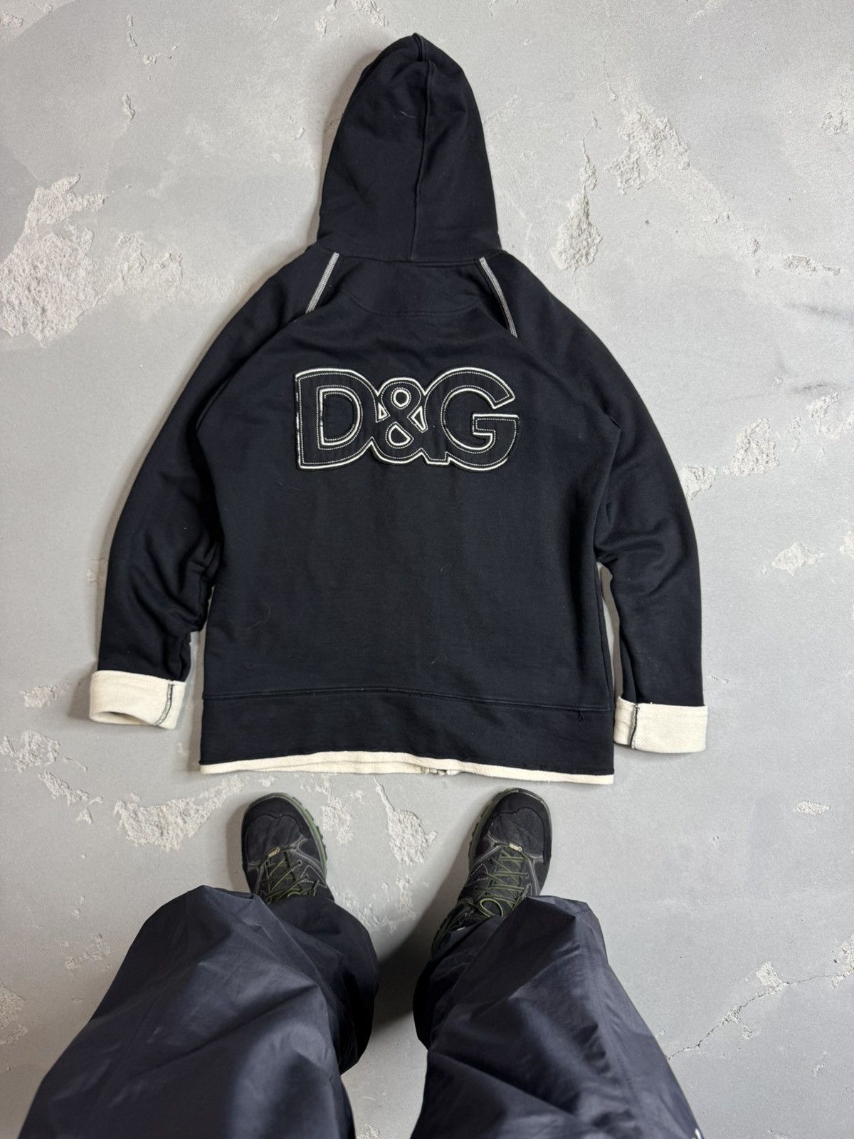 Dolce & Gabbana Dolce & Gabbana Vintage Y2k Og Zip Hoodie Luxury Spellout Size US XL / EU 56 / 4 - 1 Thumbnail