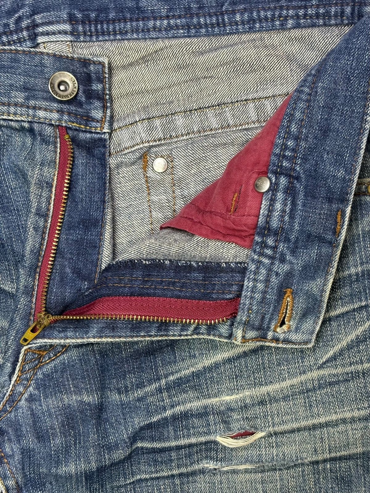 Japanese Brand Vintage Japanese Brand Mud Wash Studded Bootcut Jeans Size US 32 / EU 48 - 9 Thumbnail